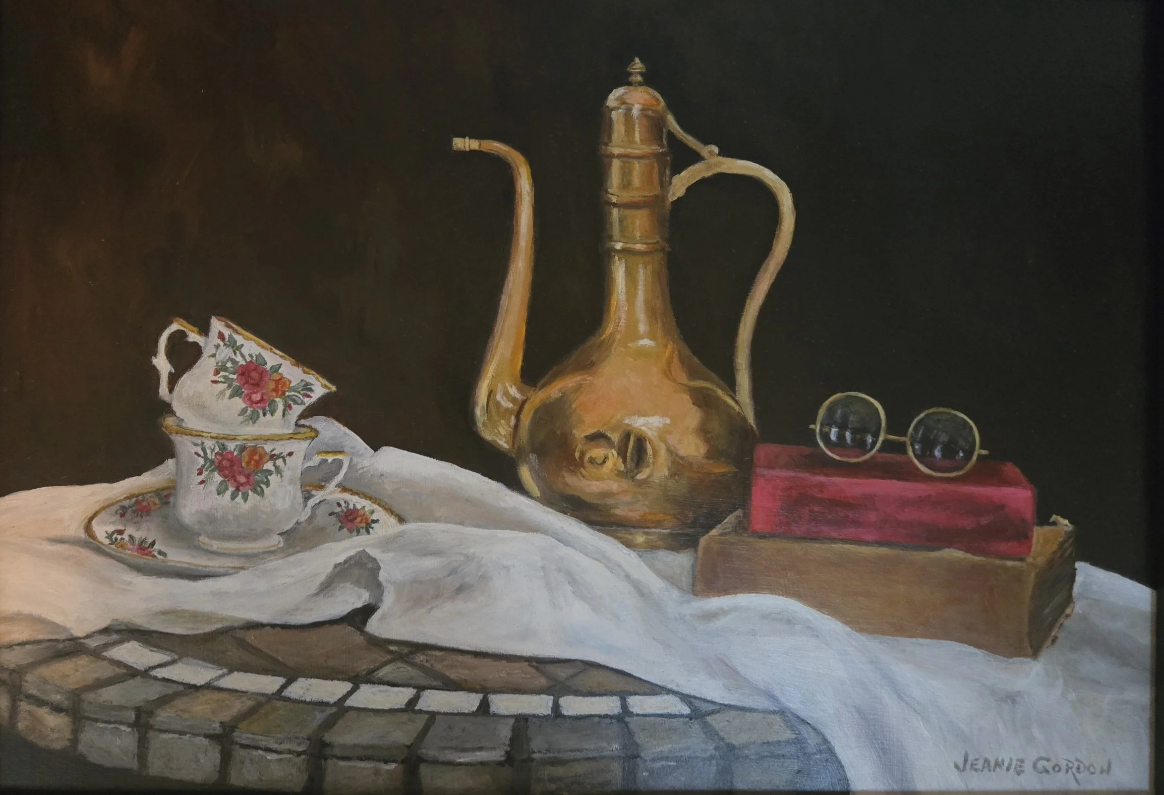 Jeanie Gordon (Warren, OH) Tea for Two, oil, $600