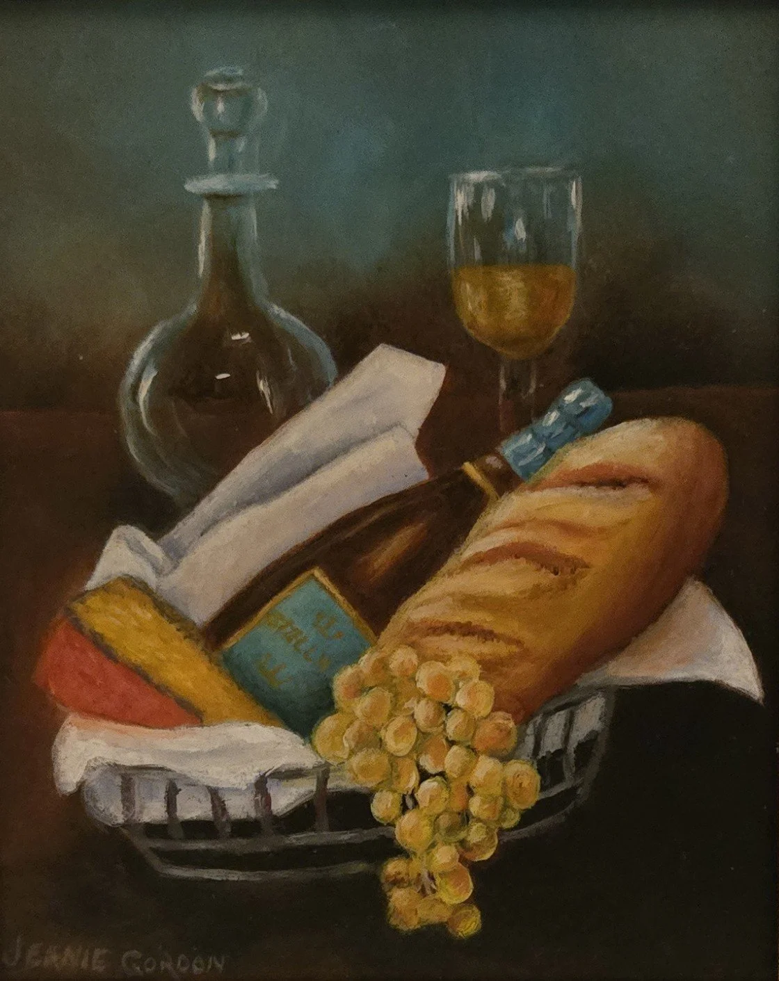 Jeanie Gordon (Warren, OH) Perfect Pairings, oil, $350
