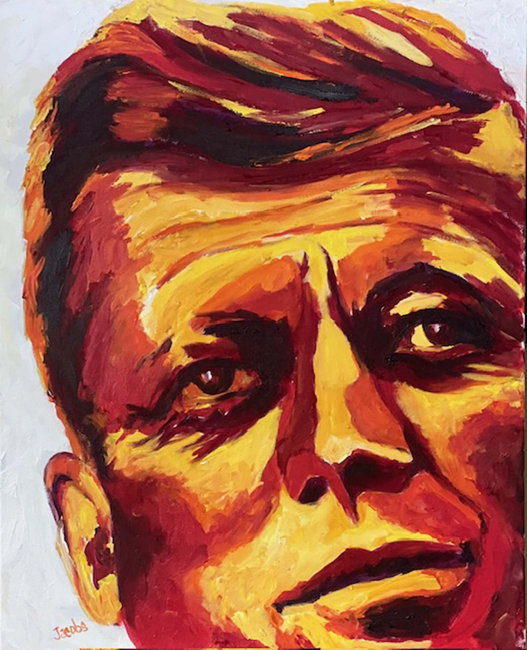 Susan Jacobs (Cortland, OH) JFK, acrylic, $275