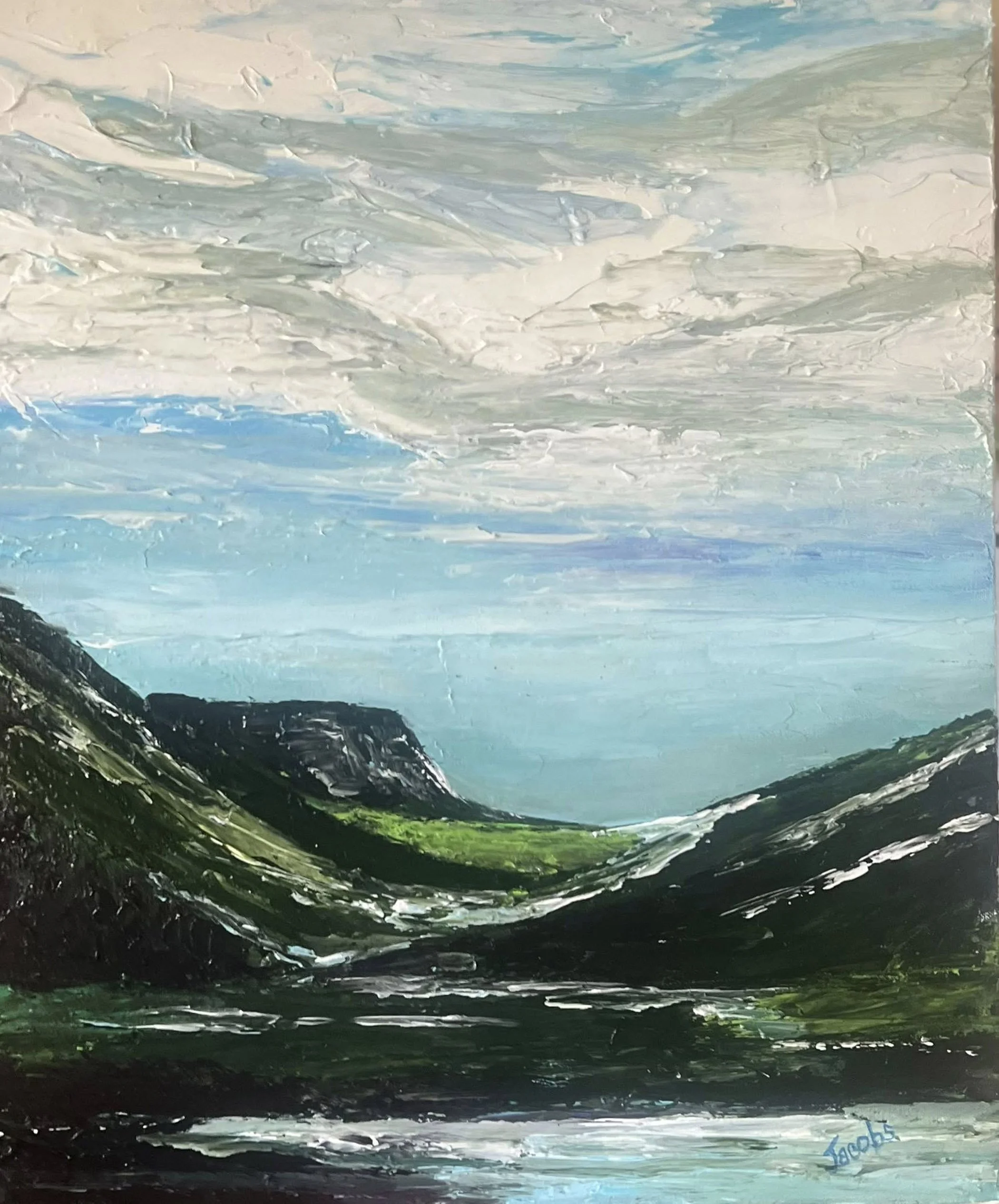 Susan Jacobs (Cortland, OH) Cloudy Day, acrylic, $275