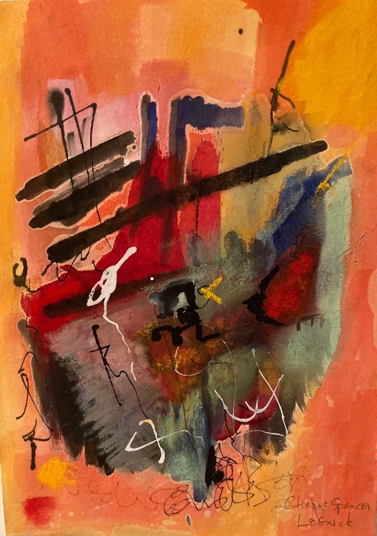 Cherie Lesnick (Cleveland Heights, OH) Charlotte’s Web, mixed media, $245