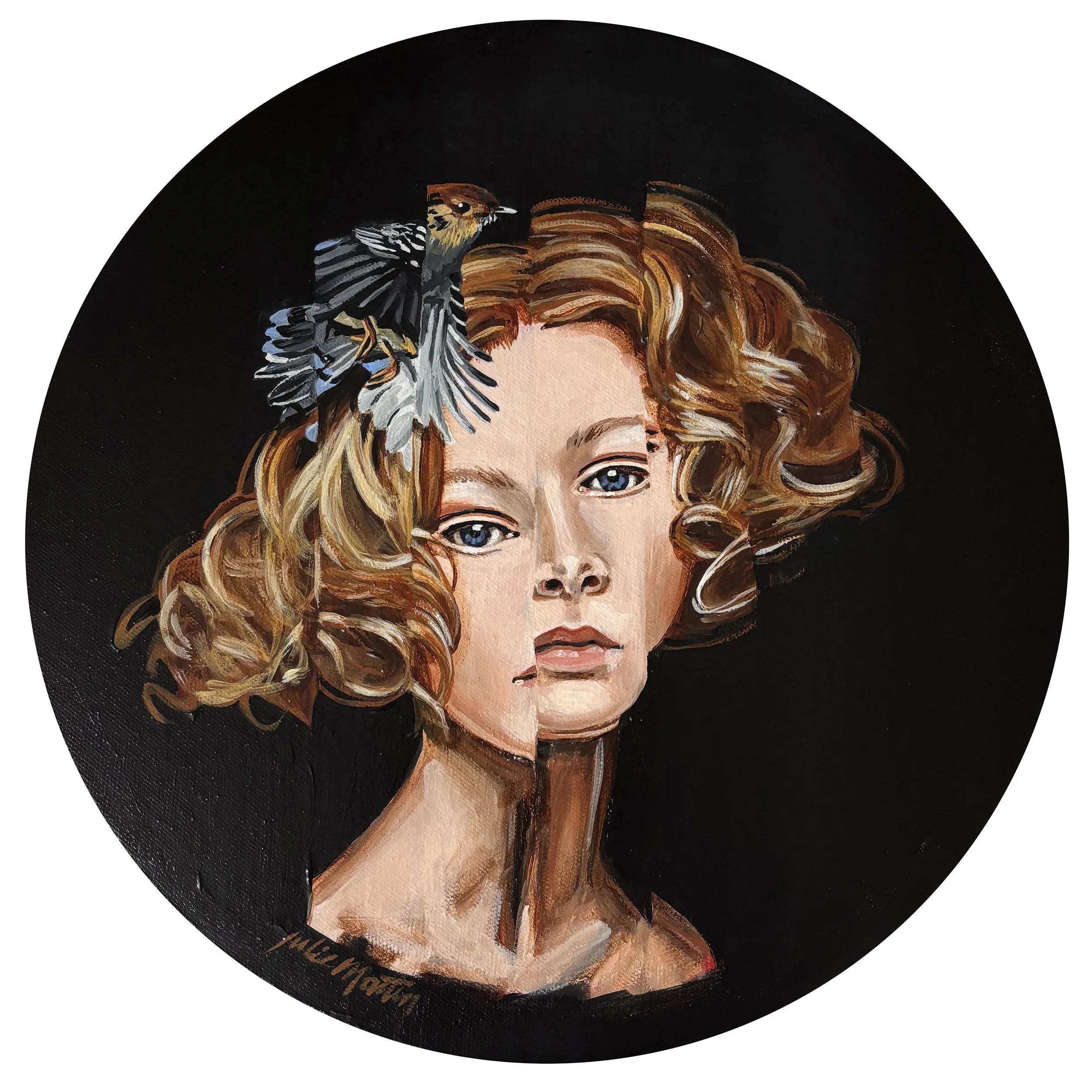 Julie Martin (Masury, OH) A Bird Flew By, acrylic, $400