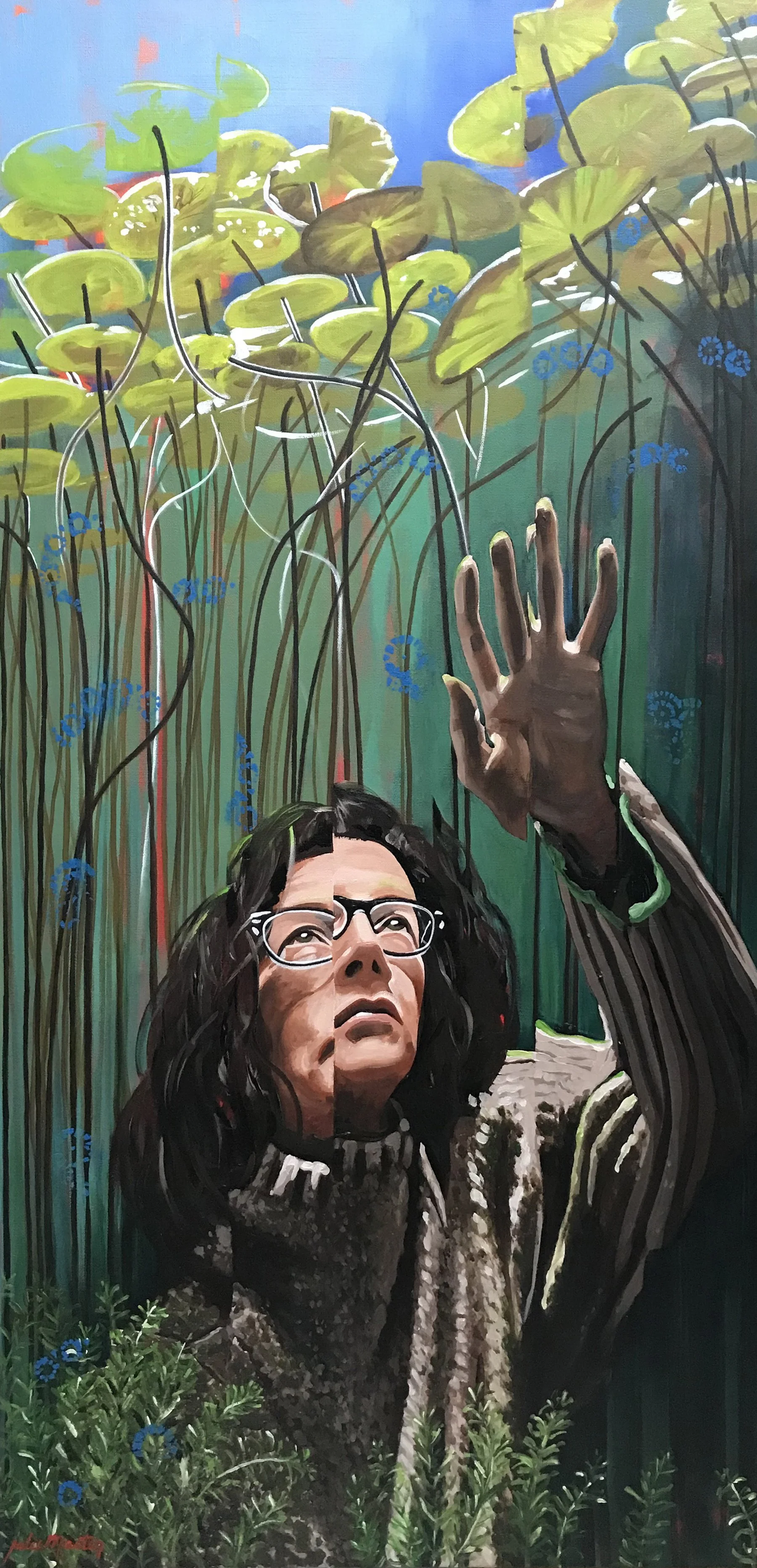 Julie Martin (Masury, OH) It Waits Just There, acrylic, $2,000