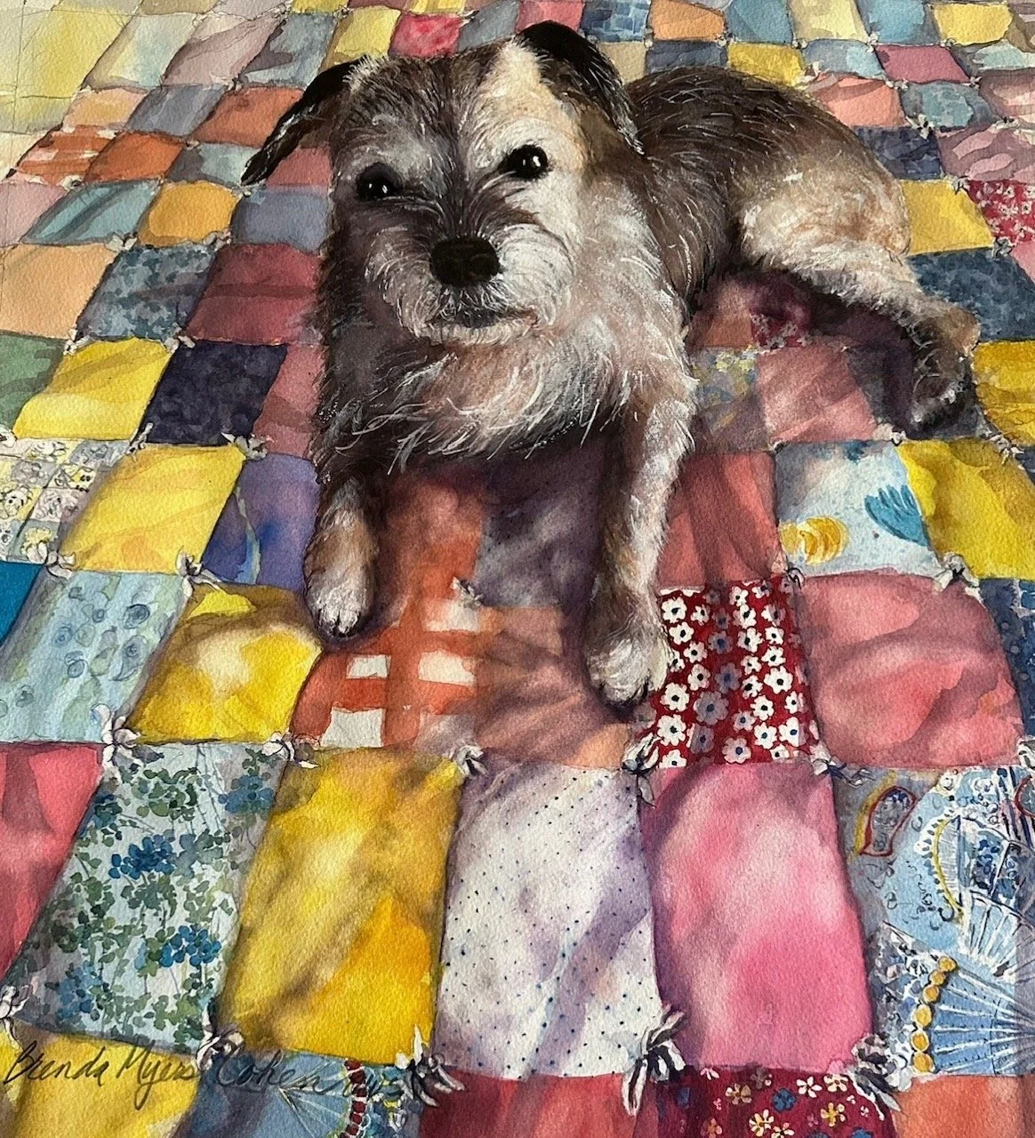 Brenda Myers Cohen (Girard, OH) Remembering Rosie, watercolor, $1,000