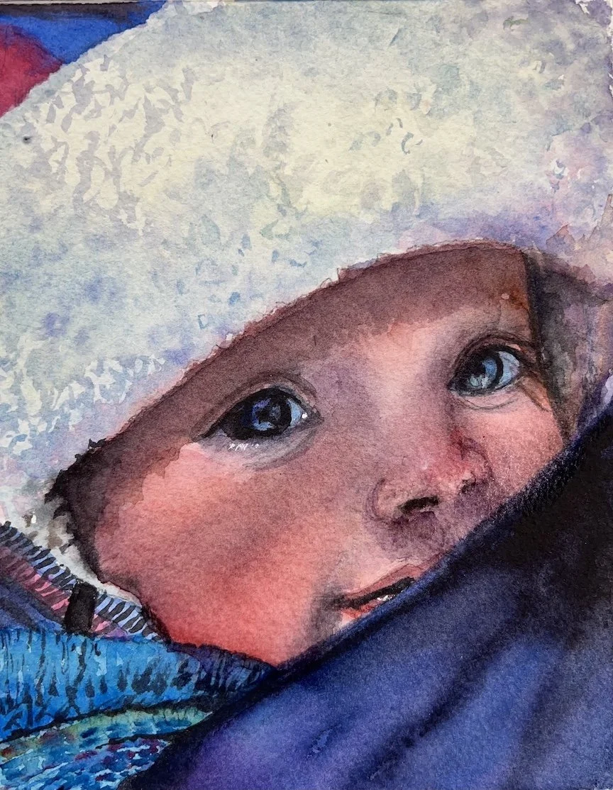 Jody Nudell (Girard, OH) Siena, watercolor, NFS