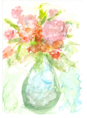 Daisy Ocasio-Corso (Youngstown, OH) Lakeside Bouquet, watercolor, NFS