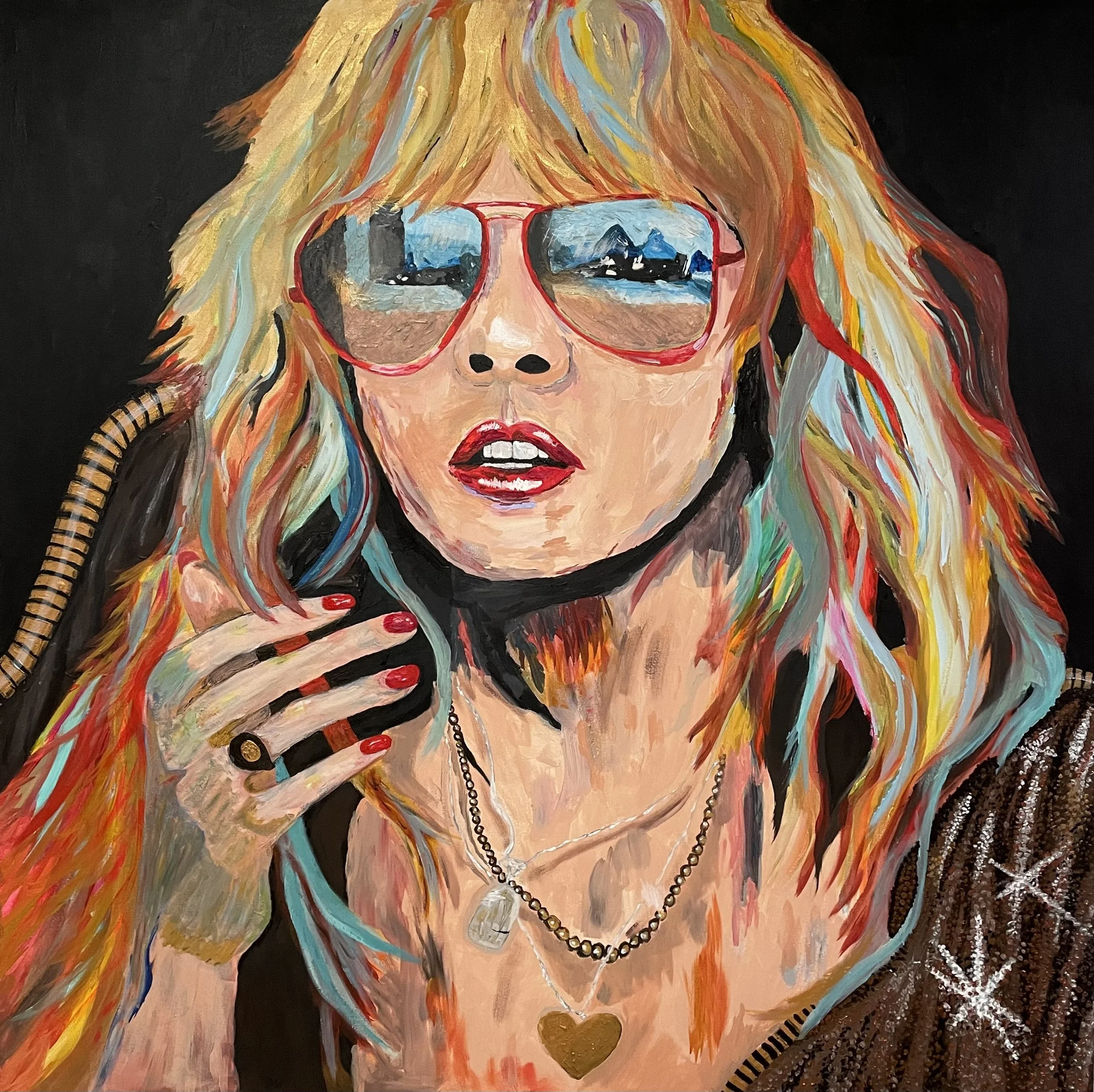 Beth Stutzman (Youngstown, OH) Stevie, acrylic, NFS