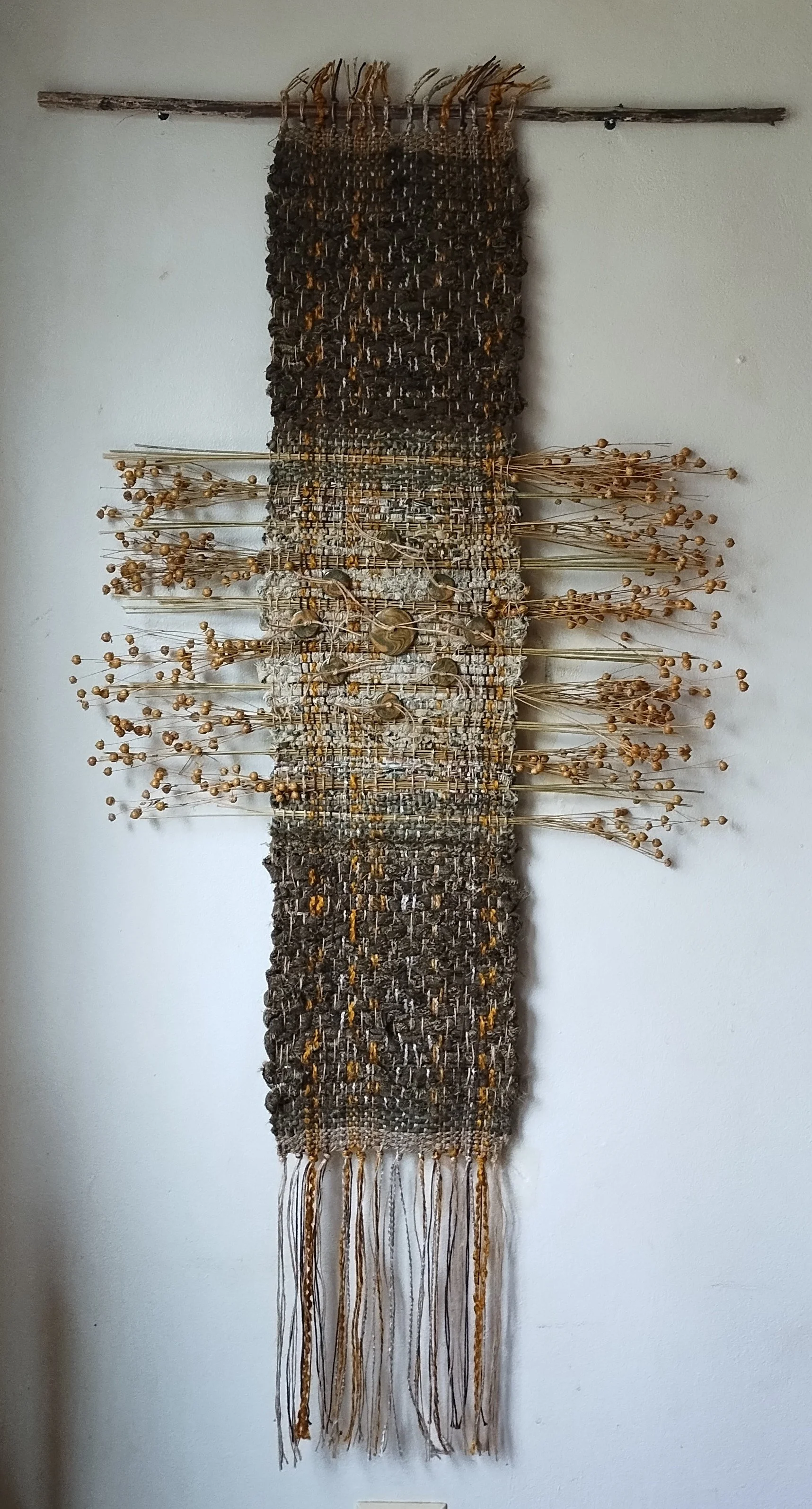 Marianne Whitehouse (Youngstown, OH) Weeds, fiber, $75