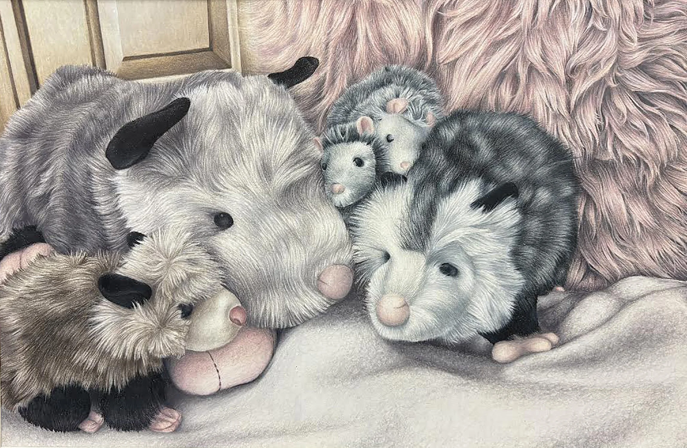 Gina Misel (Poland, OH) Nurture, colored pencil, NFS