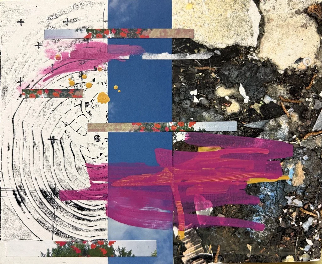 Claudia Berlinski (McDonald, OH) Wabi, Collage, $300