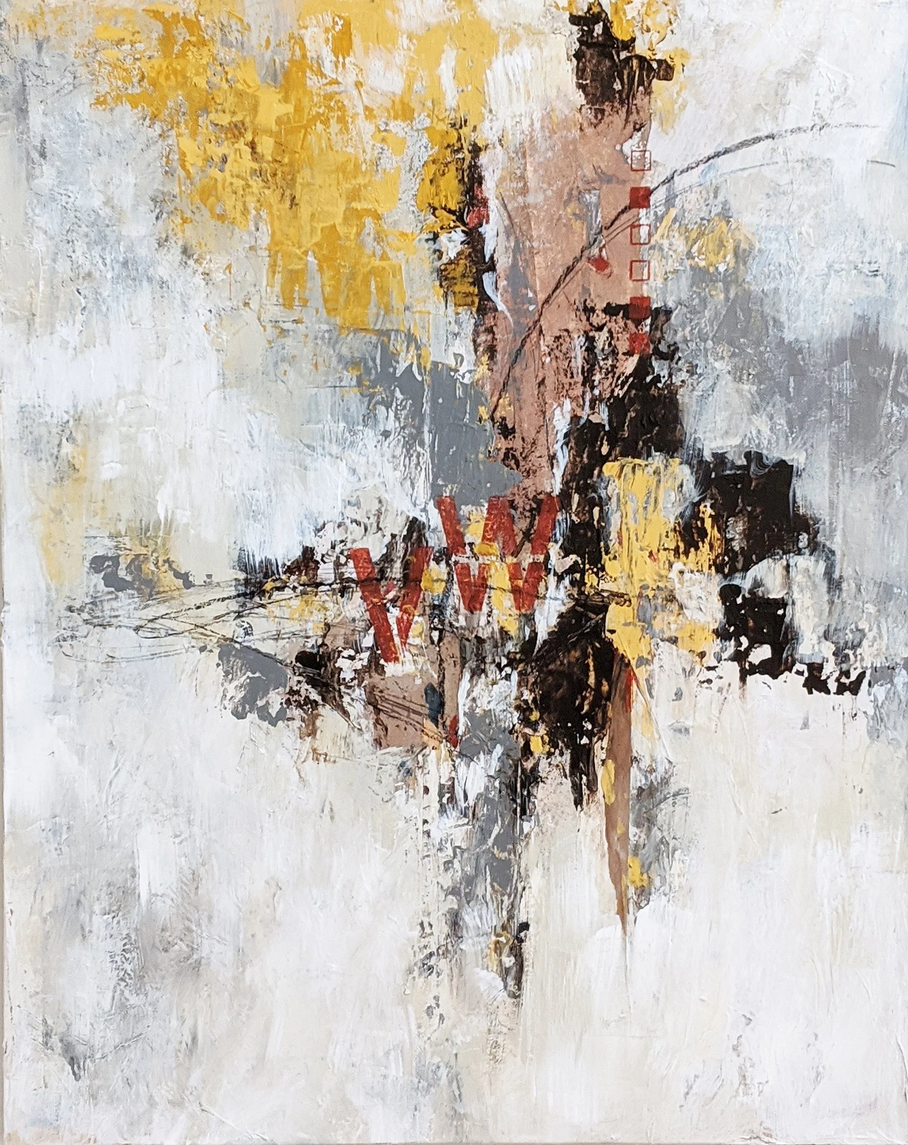Sharon M. Dundee (Lyndhurst, OH)  V.W., Mixed Media, $600