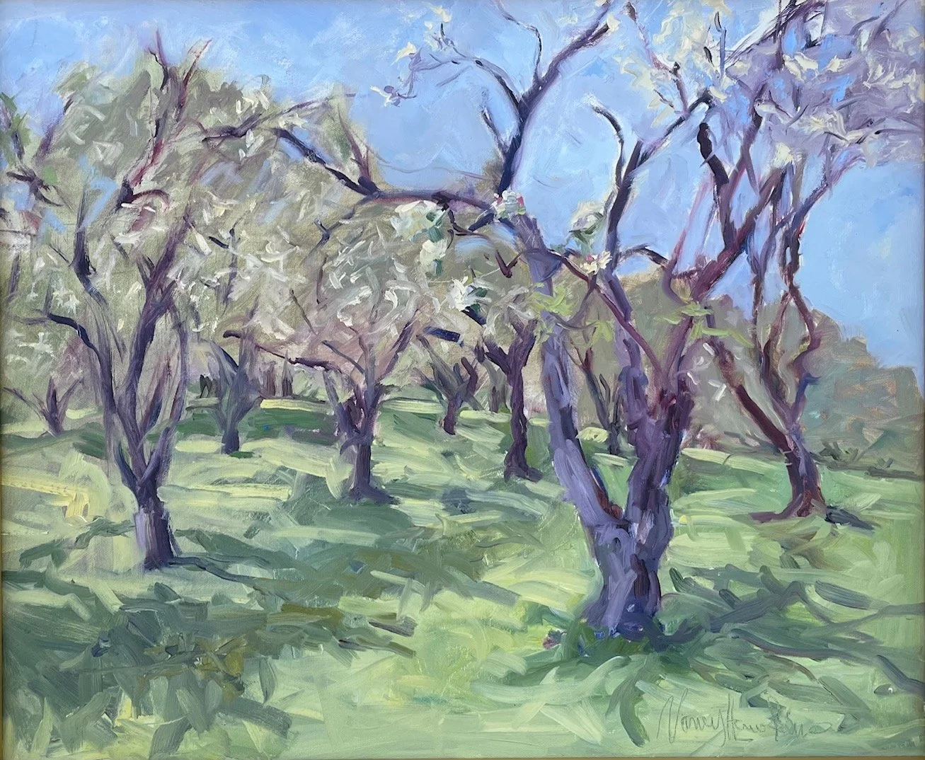 Nancy Hawkins (Columbiana, OH)  Apple Blossom Dance, Oil, $600