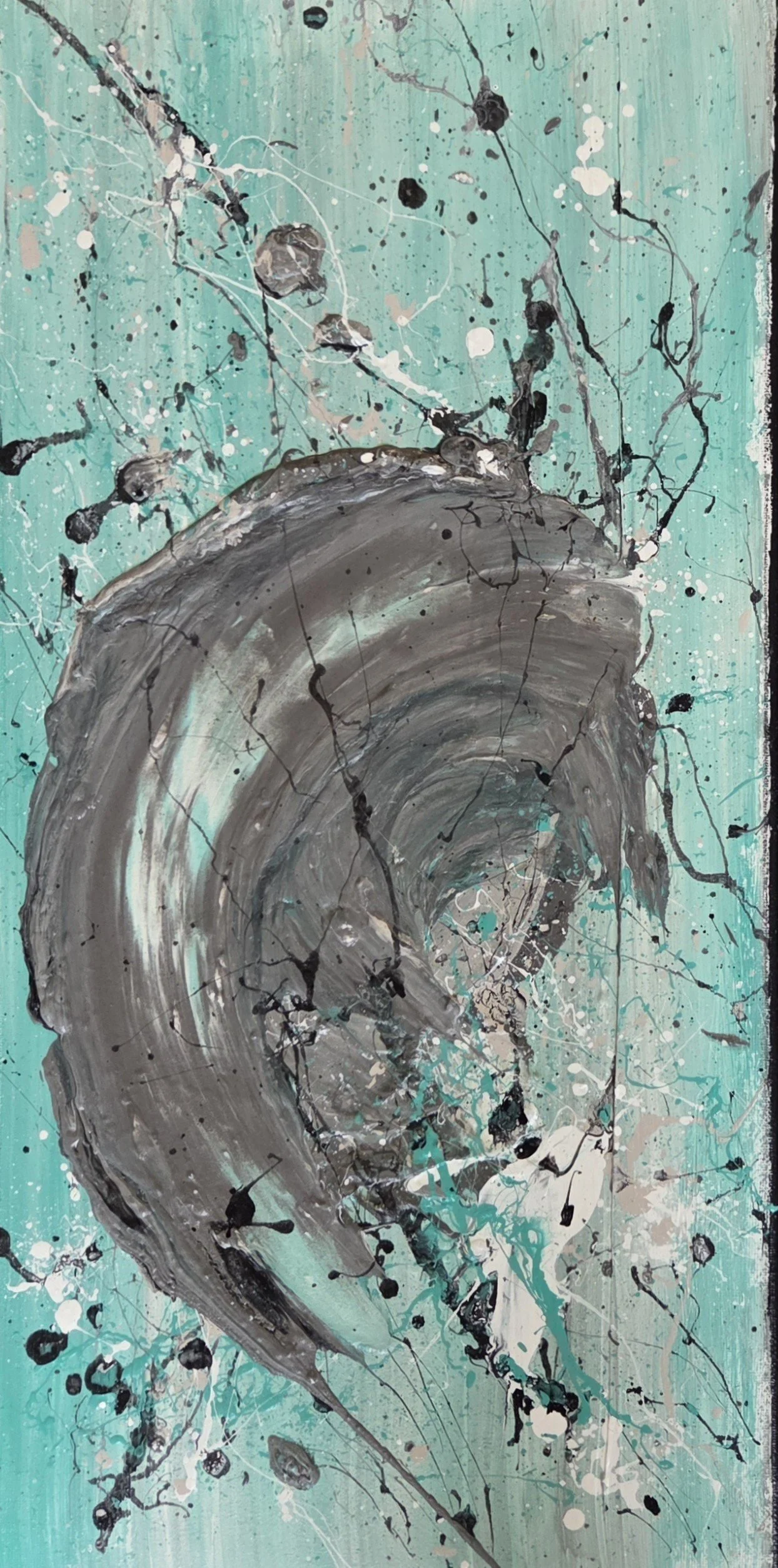 Michelle Hillier (Youngstown, OH)  Emergence #1, Mixed Media, $350