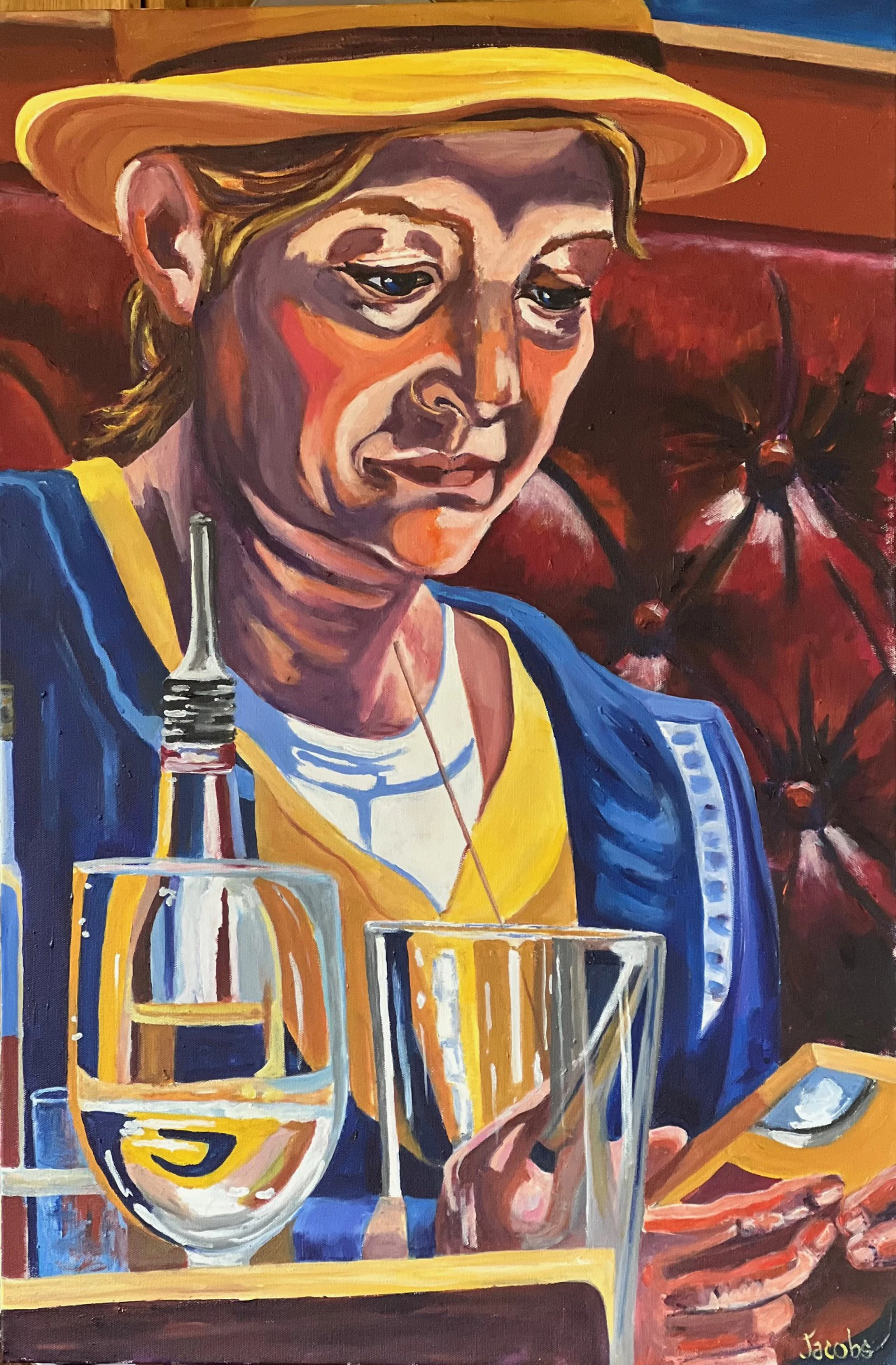 Susan Jacobs (Cortland, OH)  Party Girl, Acrylic, $400