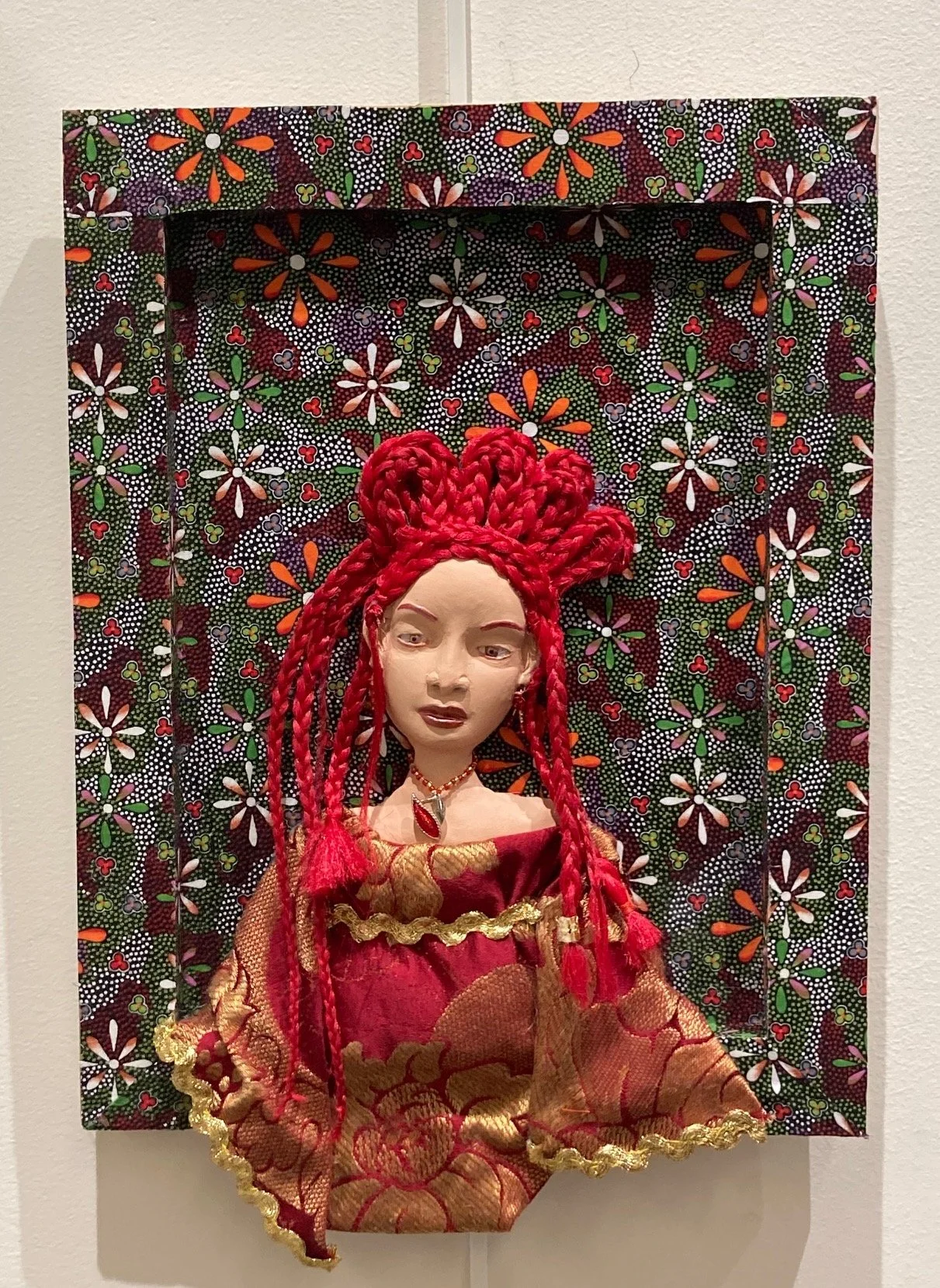Joyce Morrow Jones (Lyndhurst, OH)  Fire Princess, Mixed Media, $250