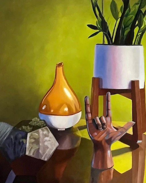 Christi Kacvinsky (Canfield, OH)  LOVE, Oil, $500