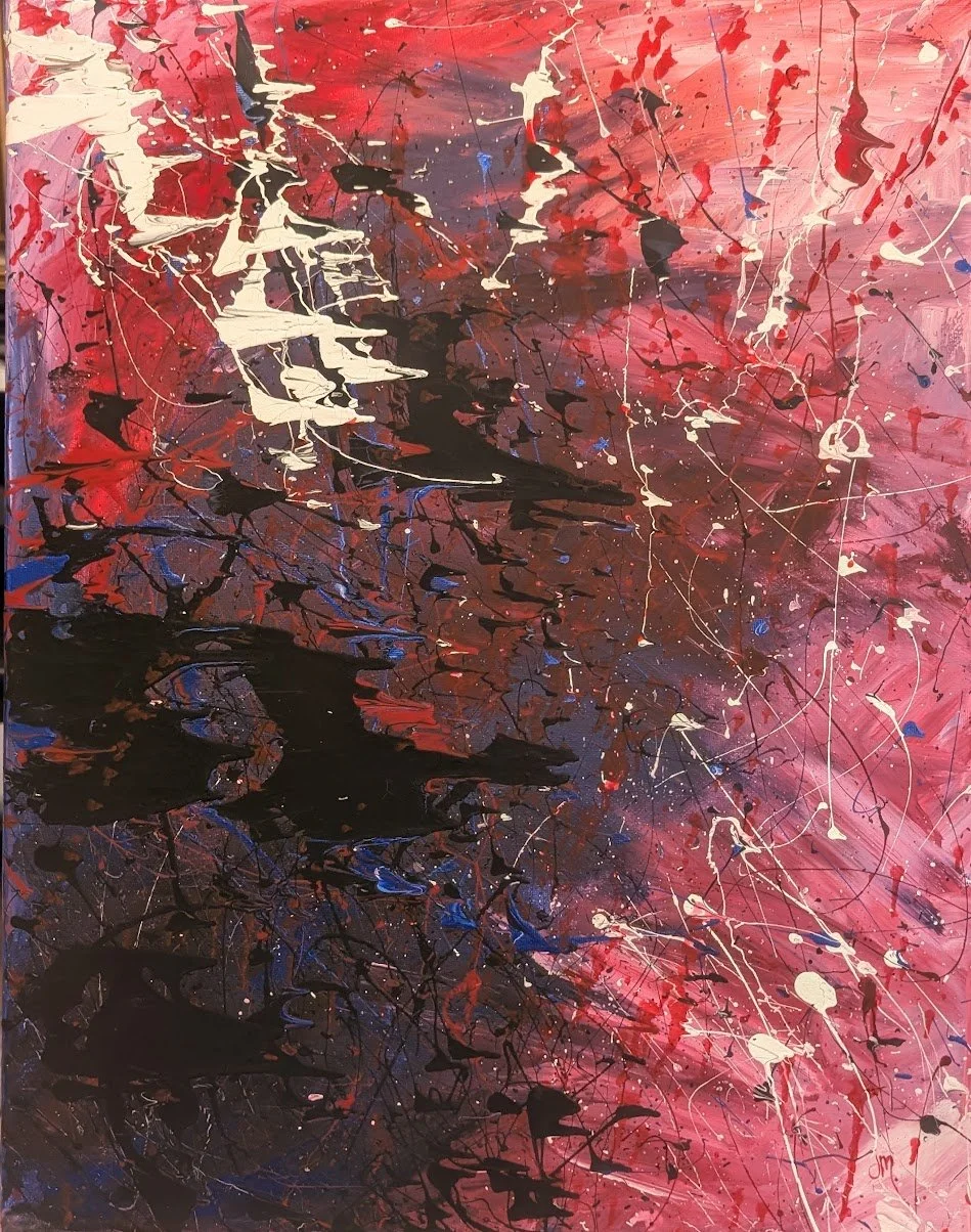 Jessica Mackey (Girard, OH)  From the Ashes, Acrylic, $265