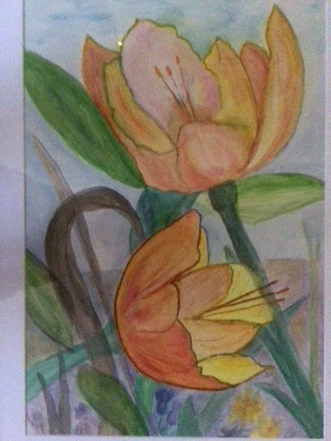 Ann Madej (Poland, OH)  Bursting, Watercolor, $200