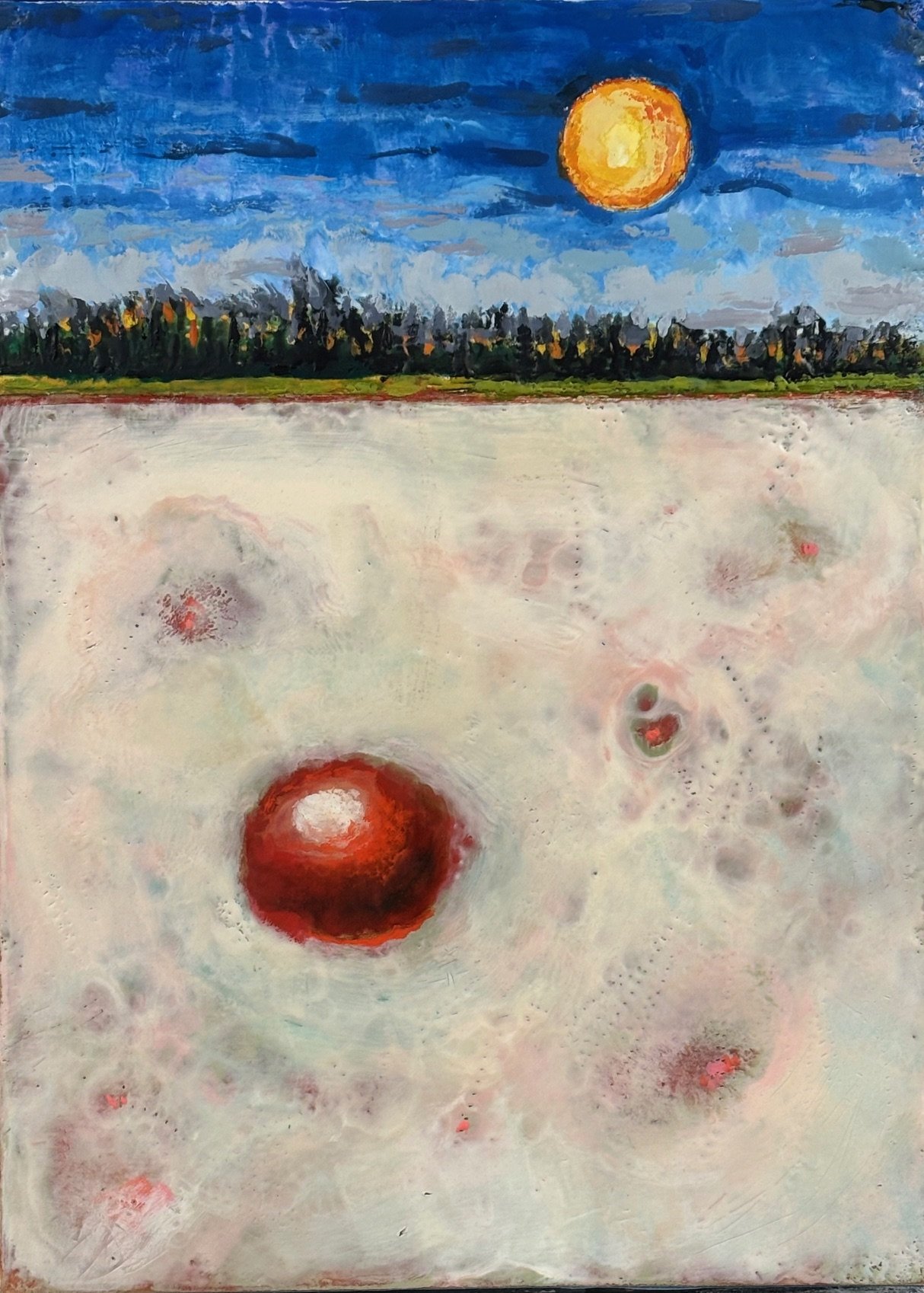 Christine McCullough (Hubbard, OH)  Dystopia, Mixed Media, $800