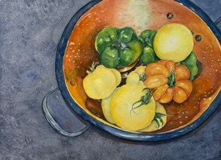 Jean Nye (Canfield, OH)  Gram’s Precious Metal, Watercolor, $325