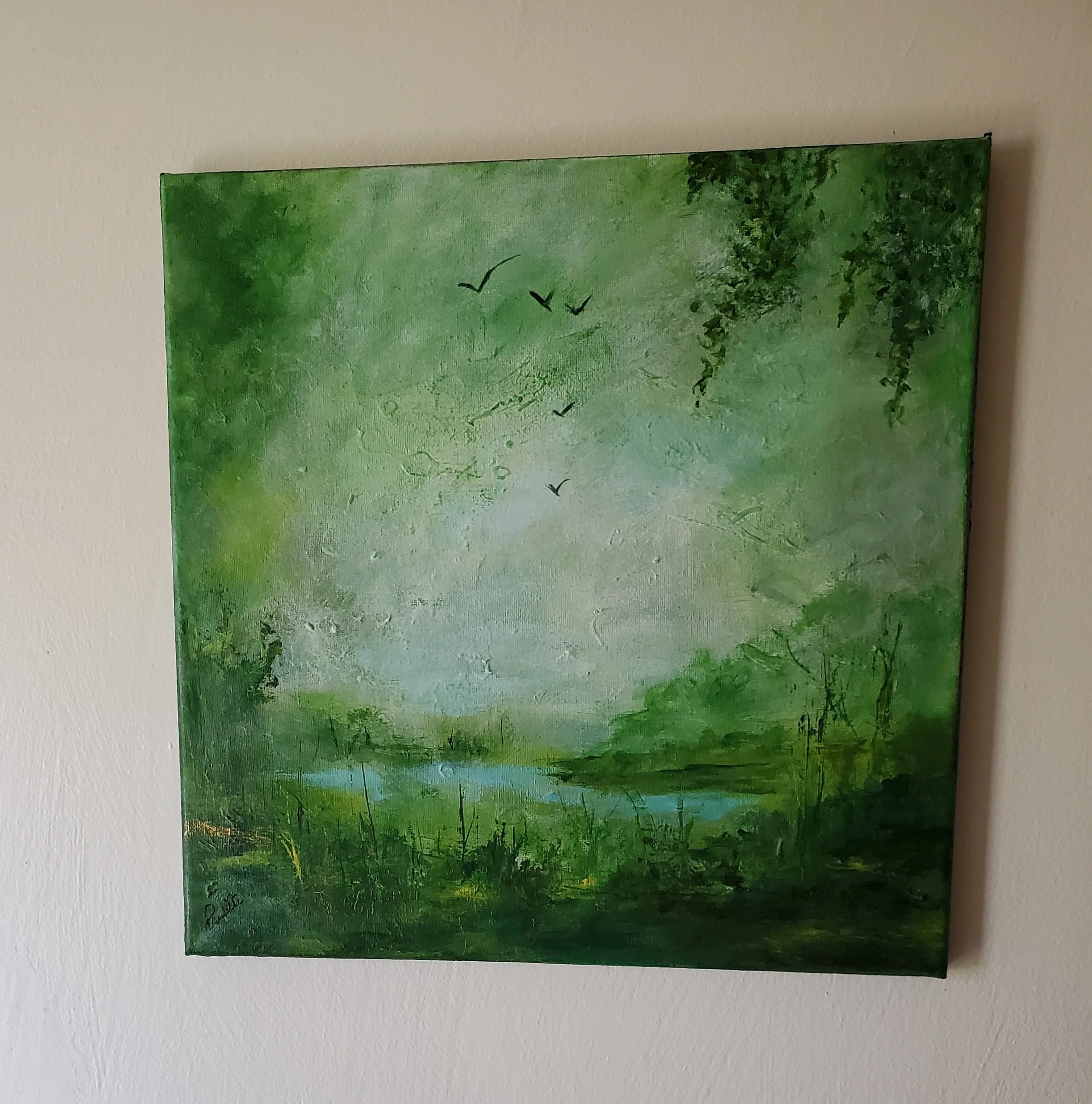 Paulette Susan Policy (Youngstown, OH)  Escape Into Serenity, Acrylic, $250
