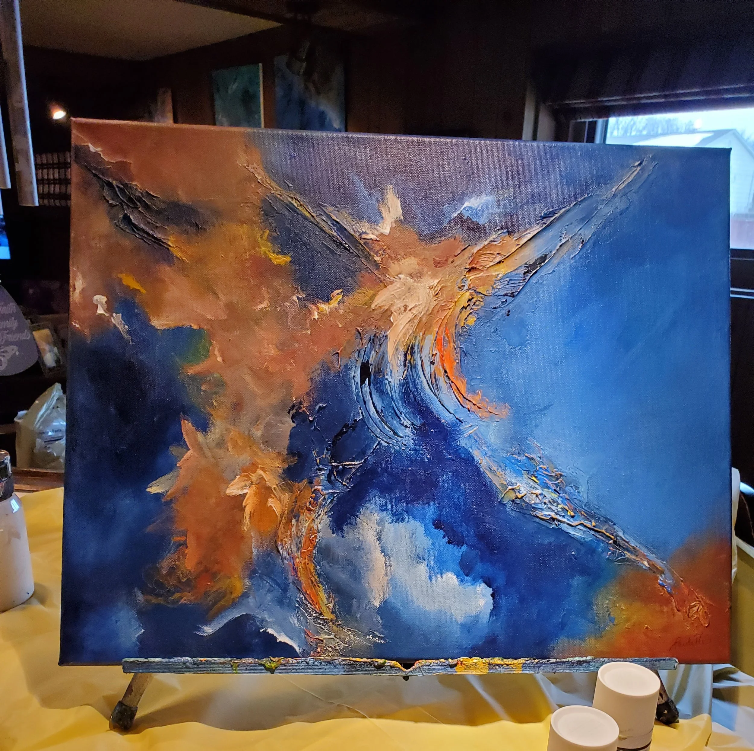  Paulette Susan Policy (Youngstown, OH)  Autumn Wind, Acrylic, $ 195
