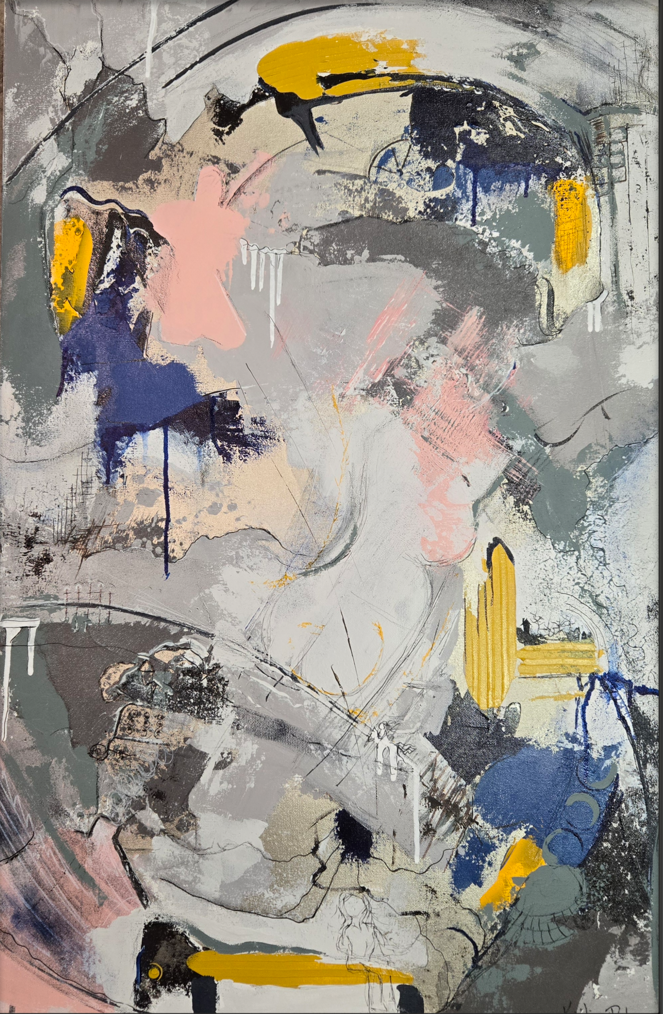 Kristina Rule (Boardman, OH)  Have a Seat, Acrylic, $800
