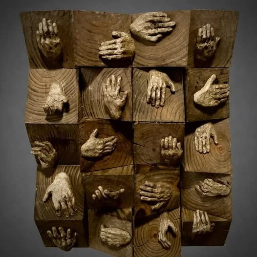 Gail Trunick (Burghill, OH)  In Search of Connection, Mixed Media, NFS