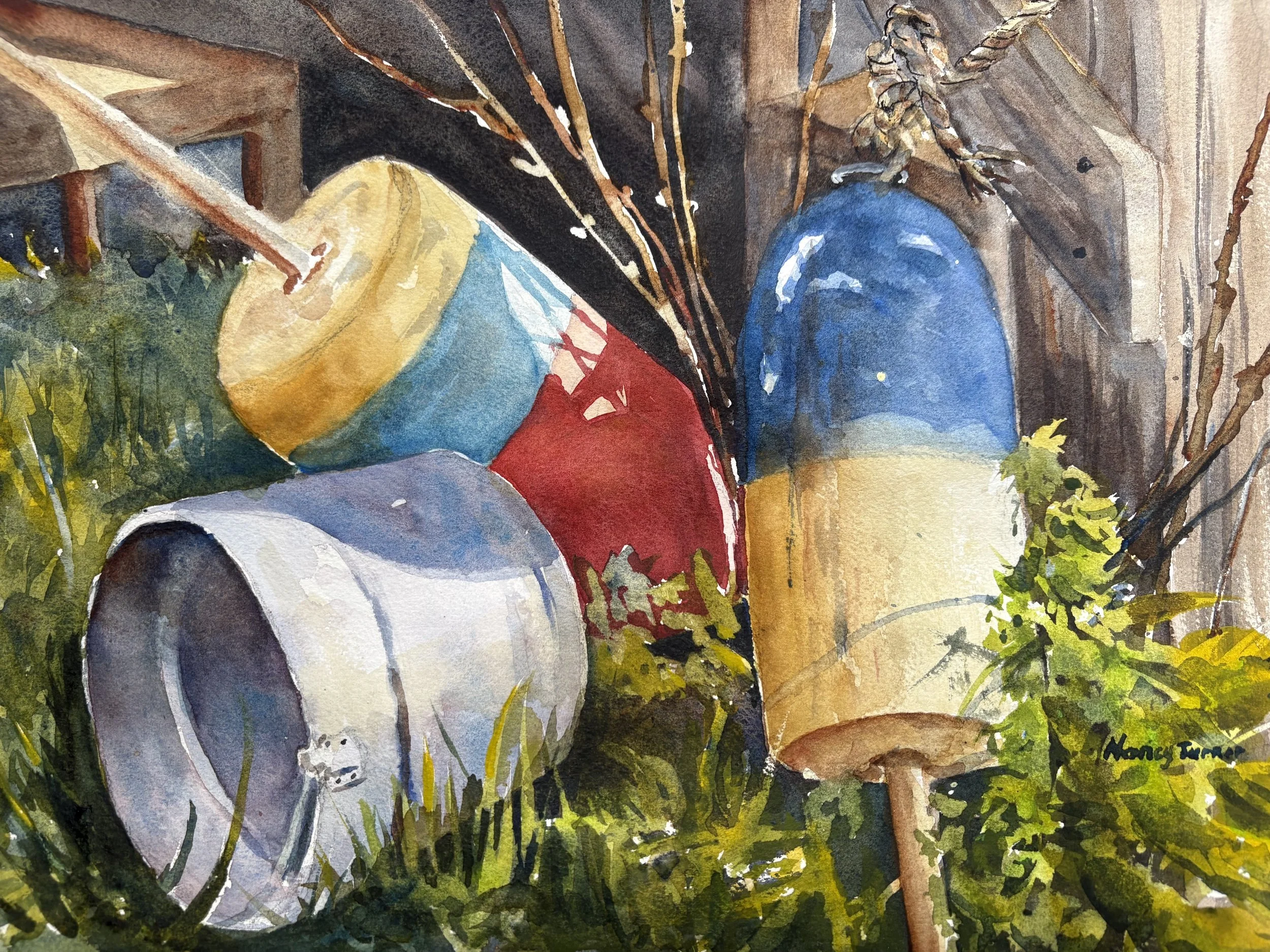 Nancy Turner (Granger, IN)  Coastal Pileup, Watercolor, $300