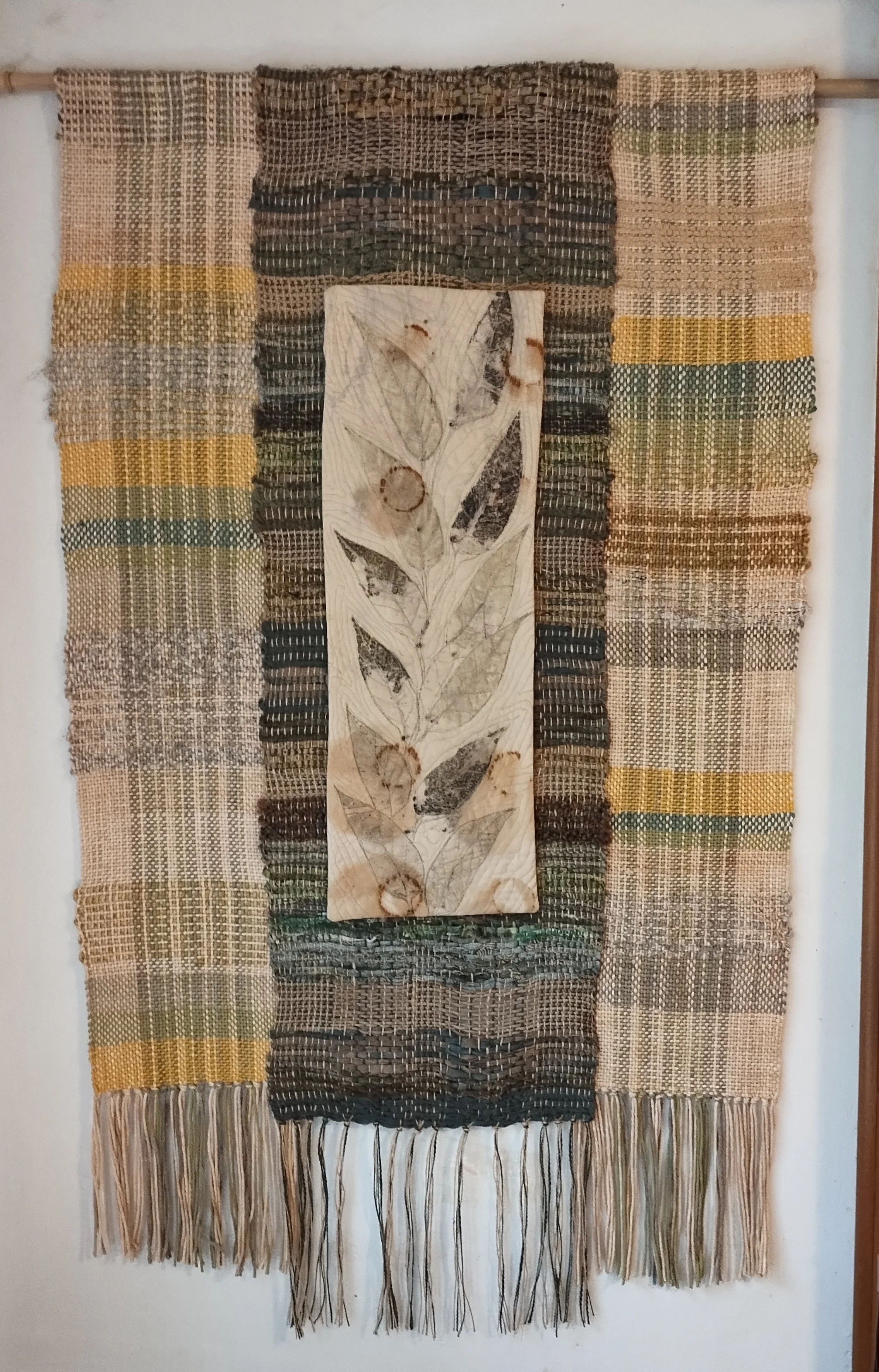 Marianne Whitehouse (Youngstown, OH)  Eco Leaves, Fiber, $150