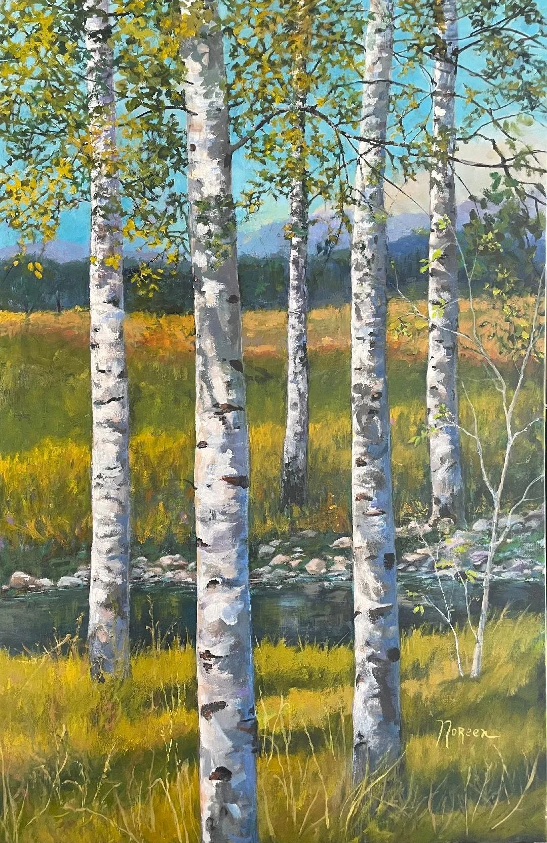 Noreen Yazvac (North Lima, OH)  Standing Tall, Acrylic, $500