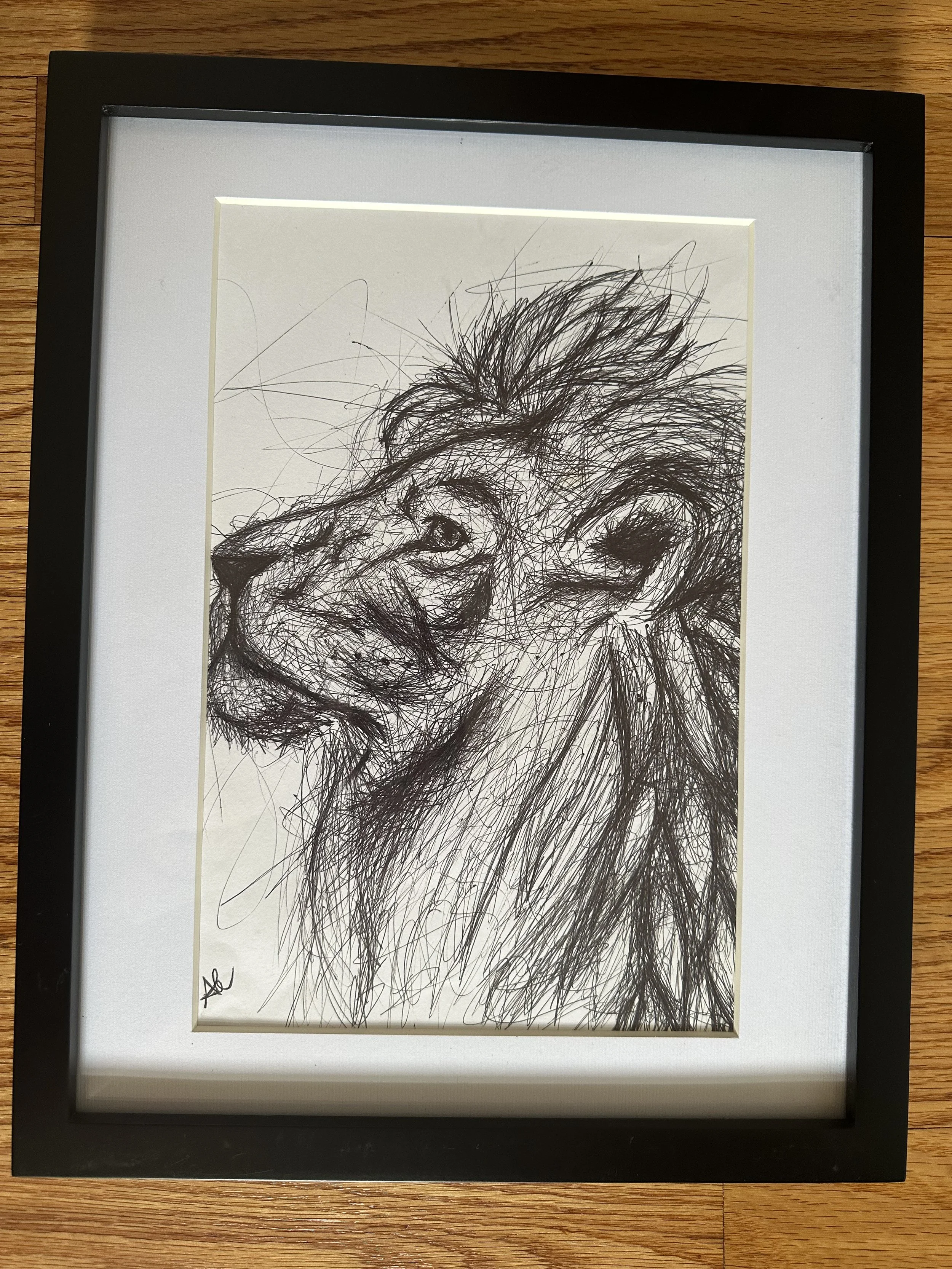 Annie Le (Youngstown, OH) The King, ballpoint pen, NFS