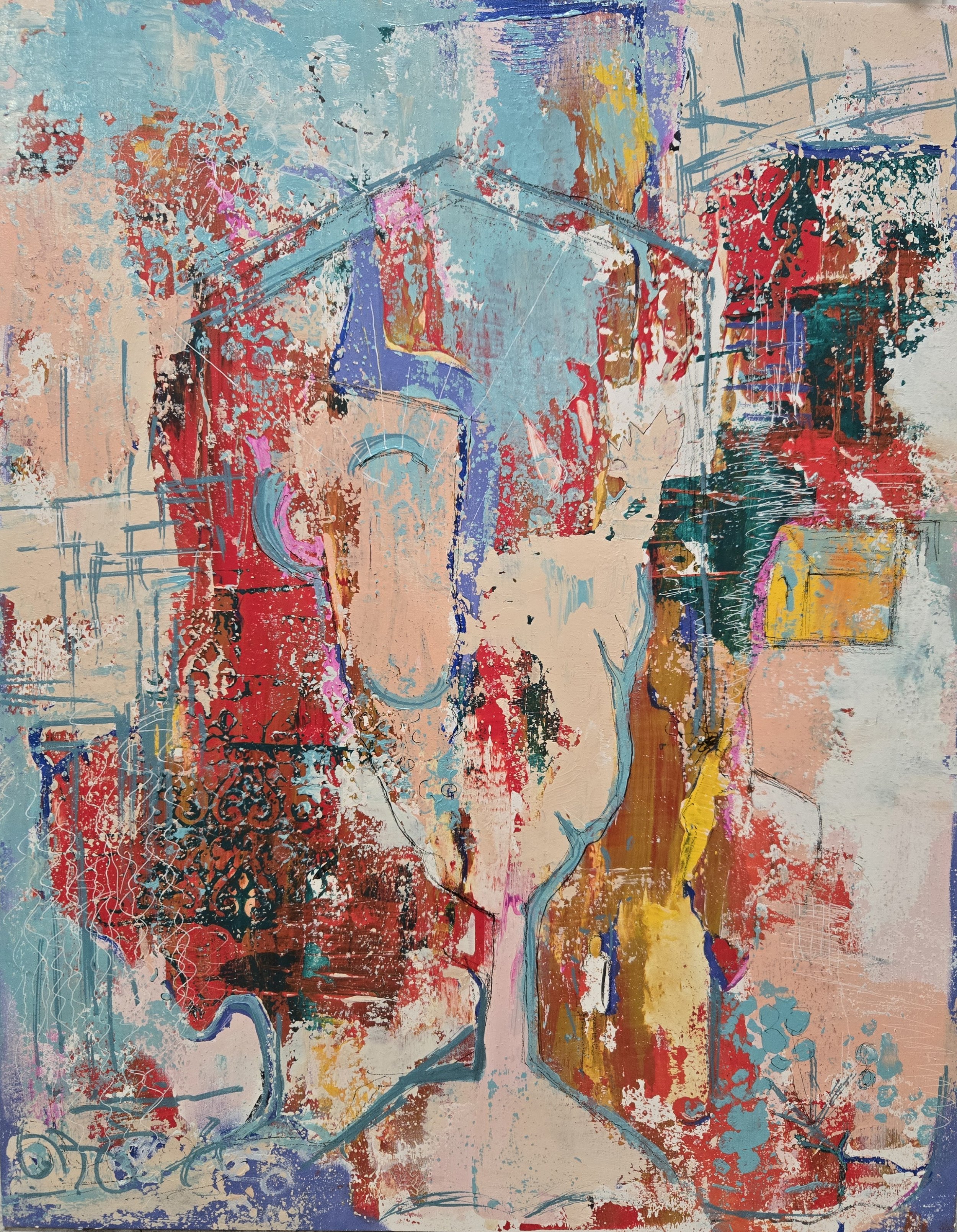 Kristina Rule (Boardman, OH) Femme Mystic, Acrylic, $400