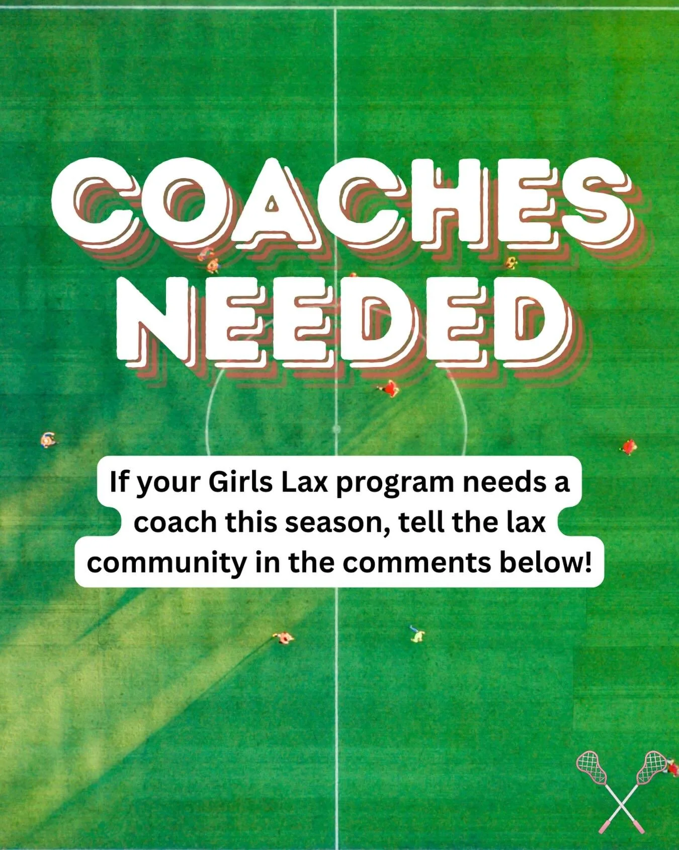 Let's crowd source! 😀 I know ther are so many programs out there still looking for coaches this season.. and I'm sure there are many who would love to Coach! 

💥 They just need to find each other!! 

➡️ If you know of a GIRLS LACROSSE PROGRAM anywh