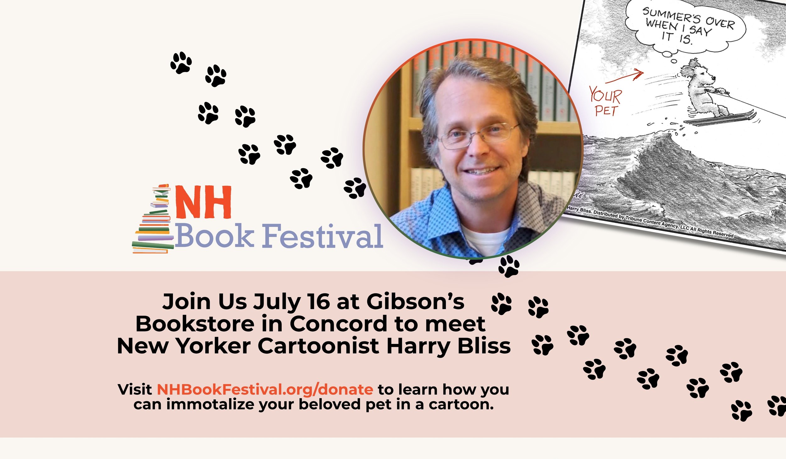 Meet New Yorker cartoonist Harry Bliss at Gibson’s Bookstore
