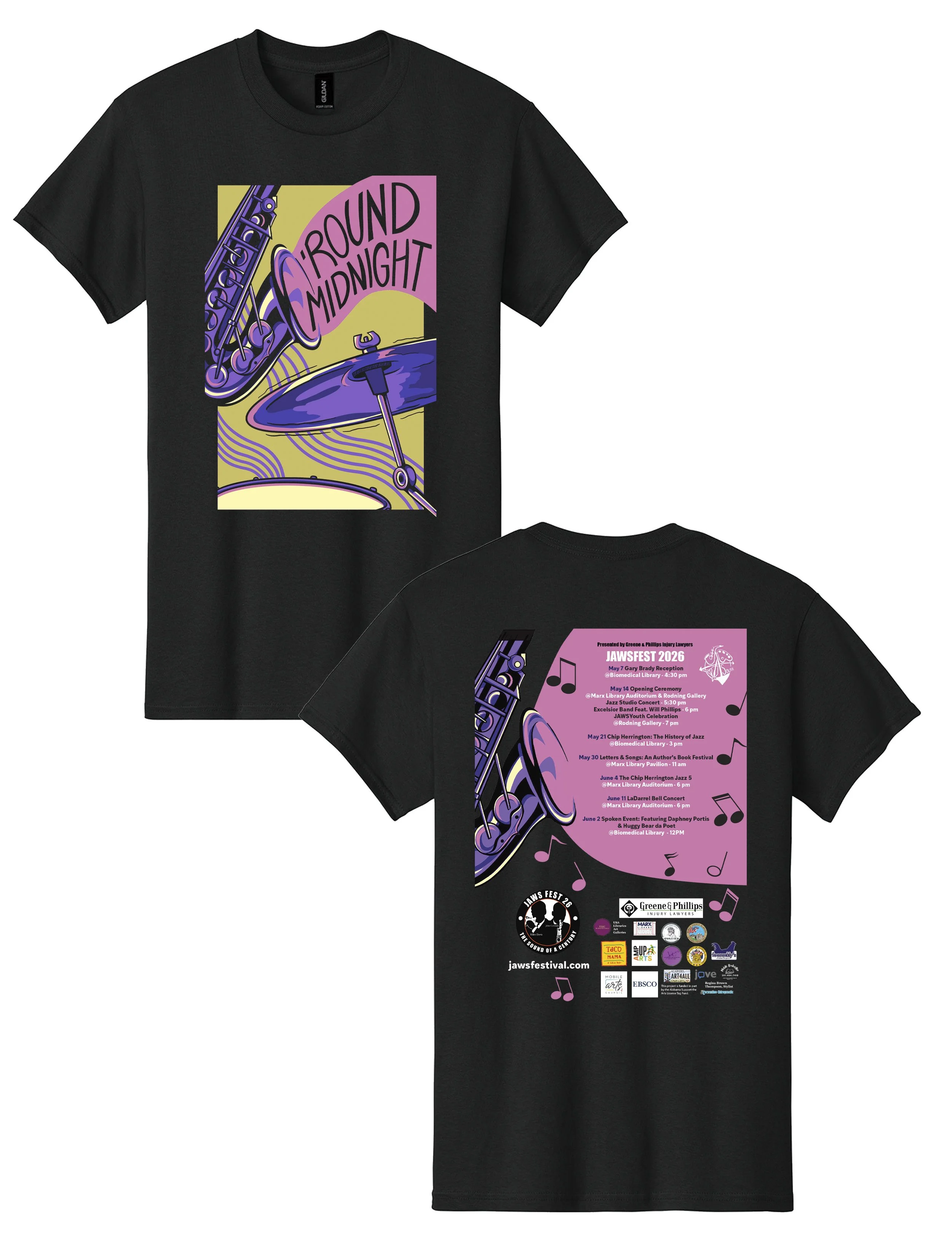 JAWS Fest 2026 T-shirt - "The Sound of a Century"