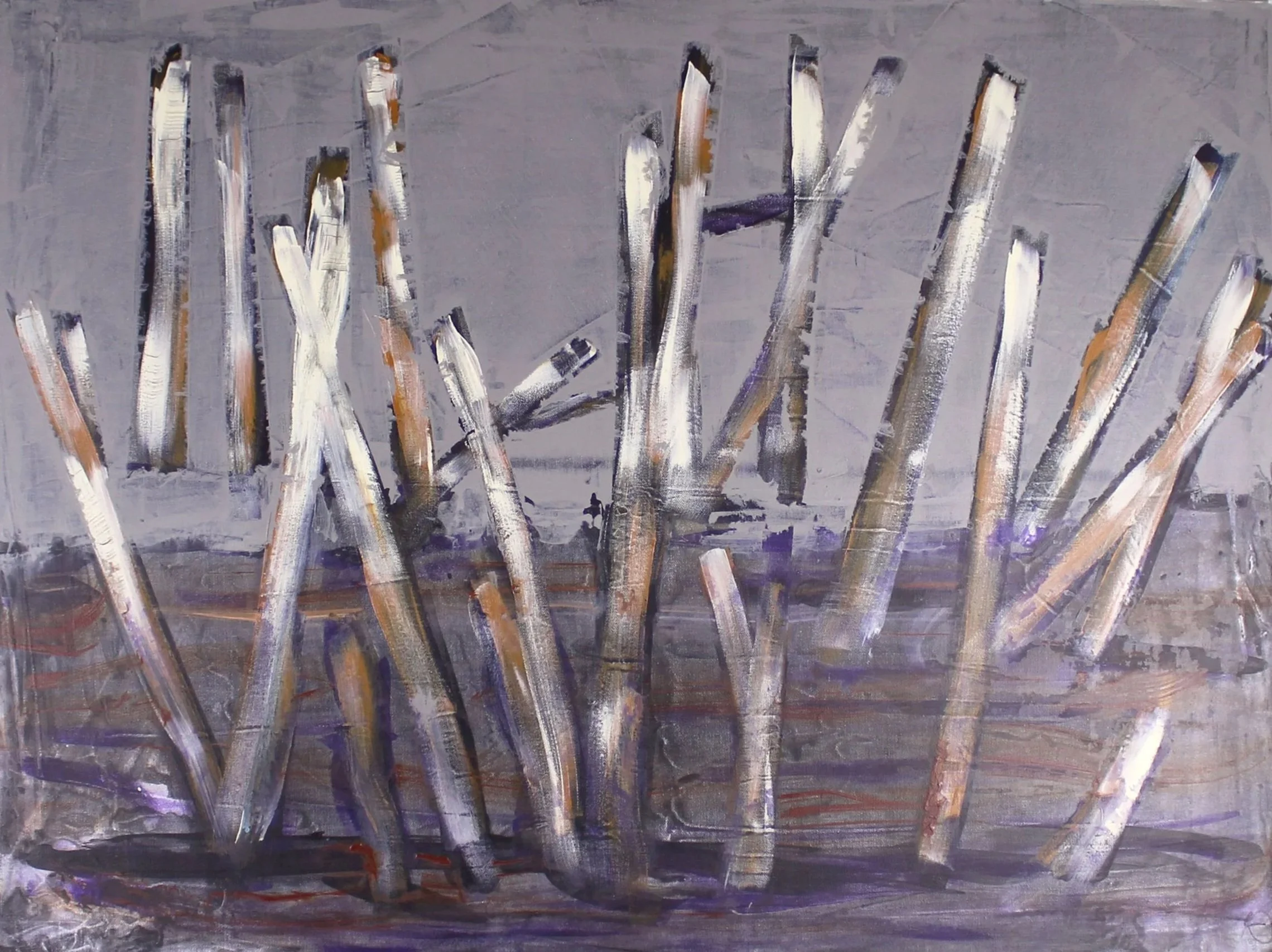 Swamp, 2021, acrylic on canvas, 30" x 40"