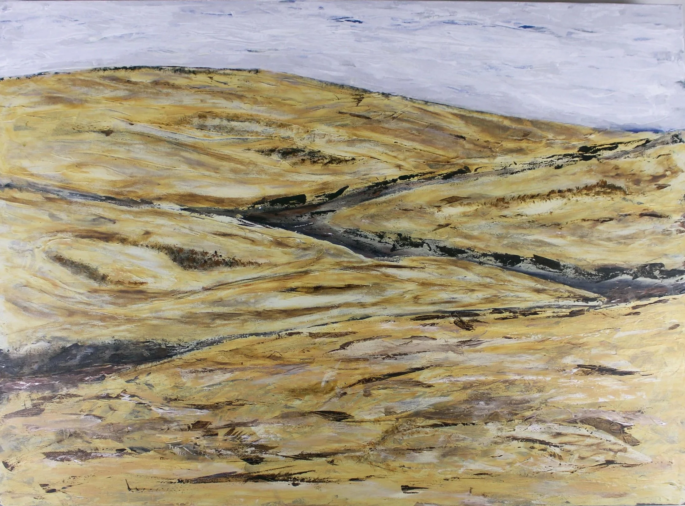 Provincetown Dunes - You Stayed, I left, 2024, acrylic on Canvas. 36" 48"