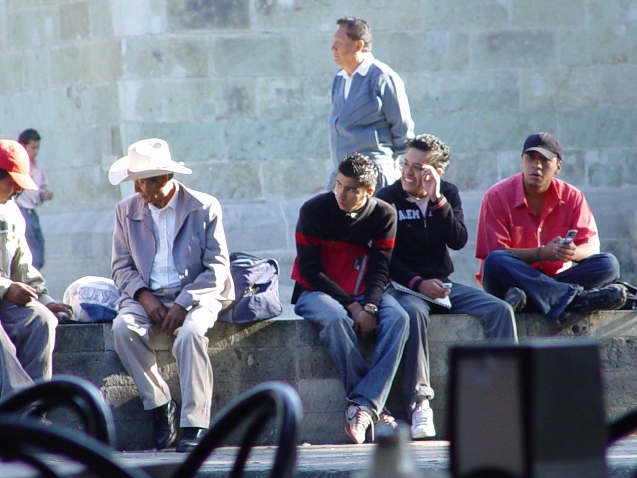 Watching the Game- Oaxaca Centro Historico.JPG