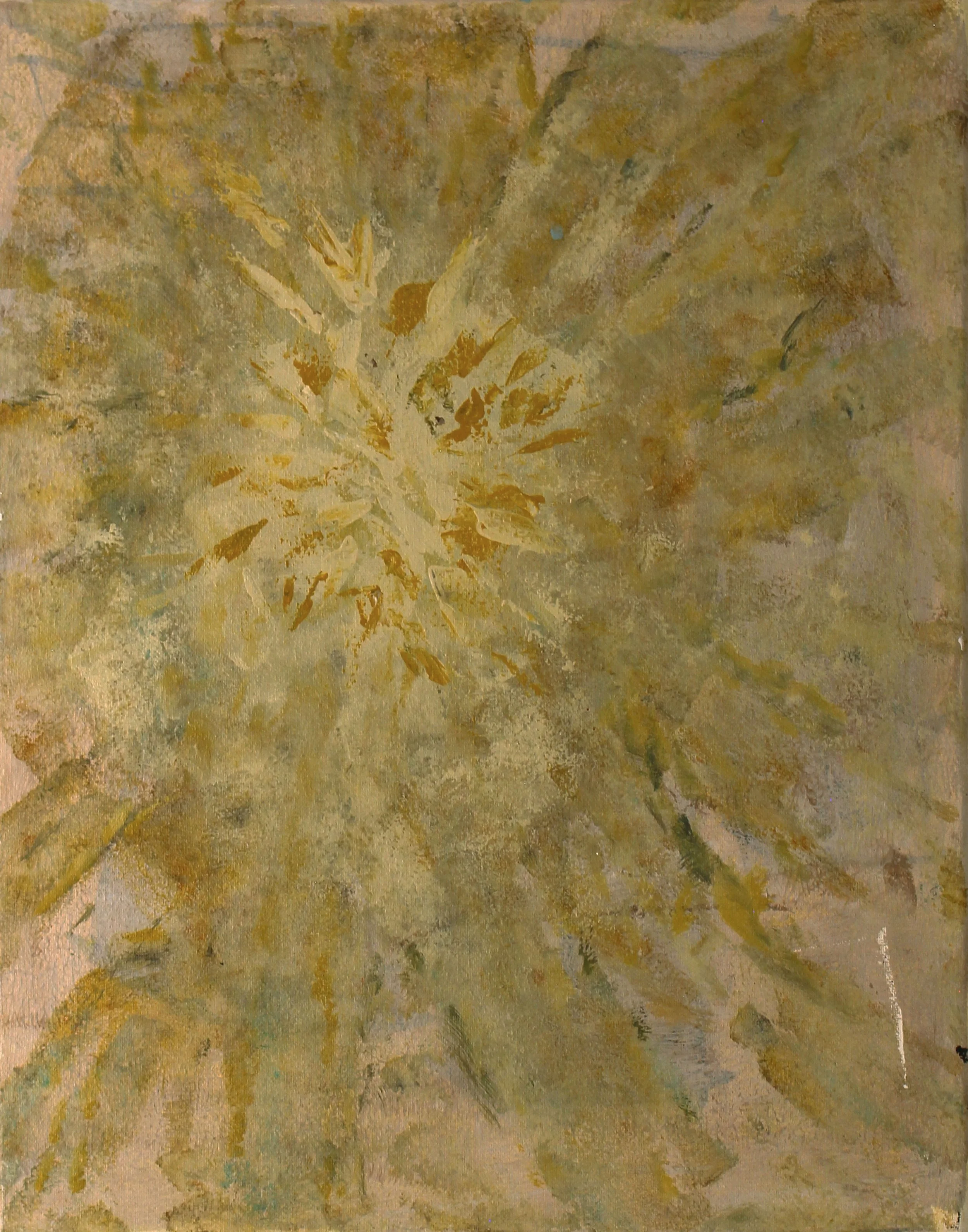 Burst, 2021, acrylic on paper, 12" x 16"