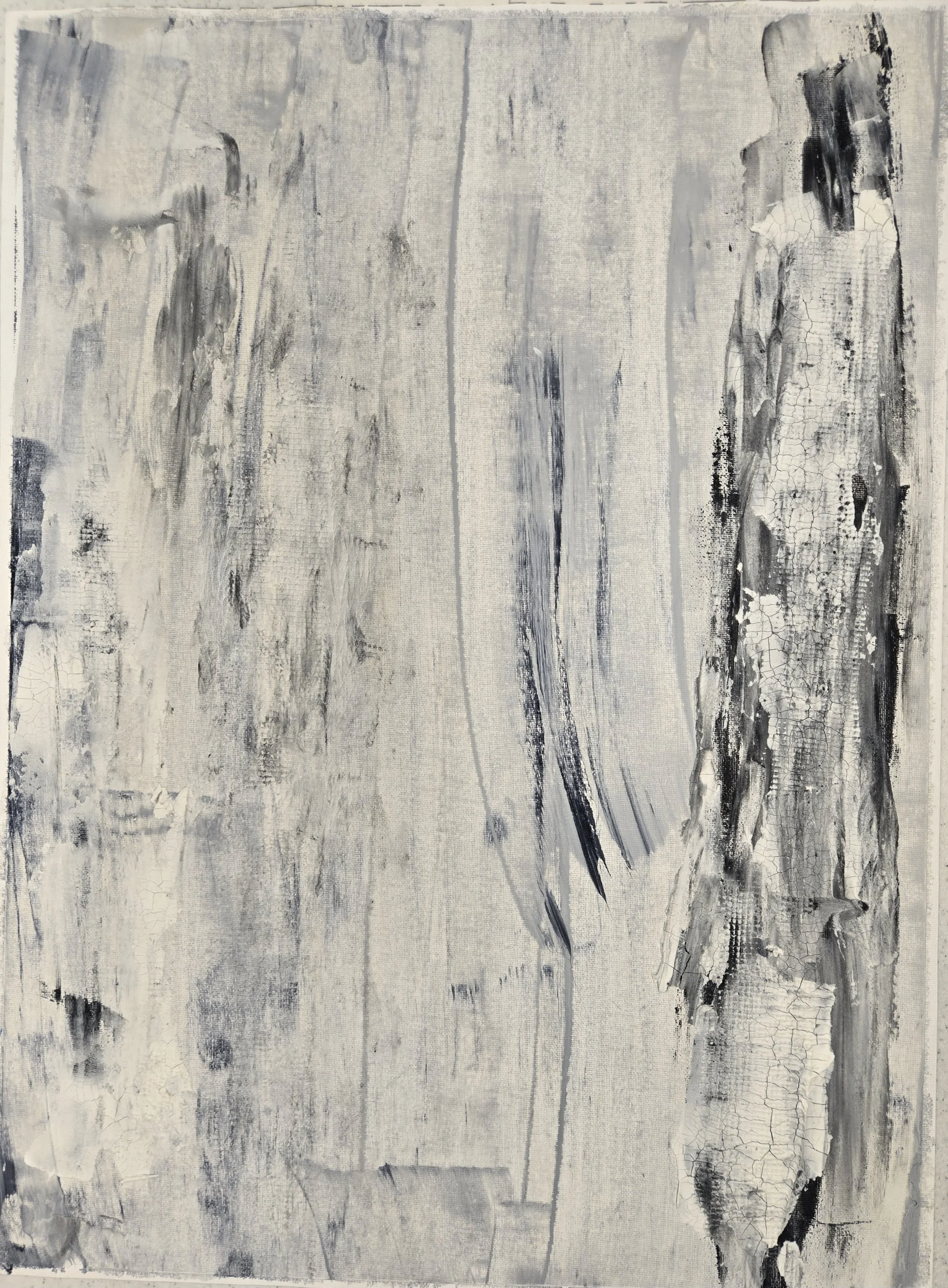 Winter Road #3, 2026, acrylic on canvas, 18" x 24"