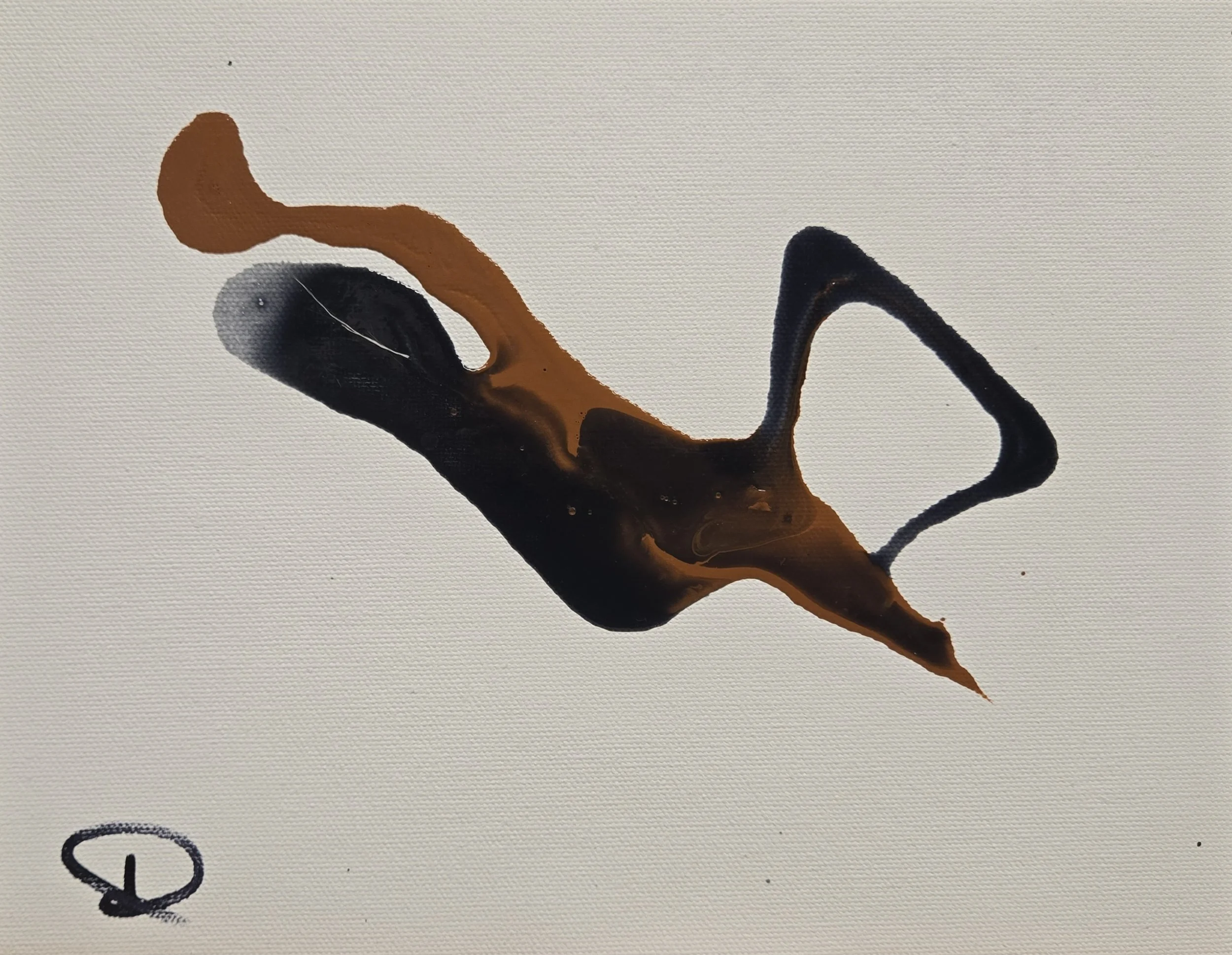 Creation 1, 2026, acrylic on canvas, 8" x 10"