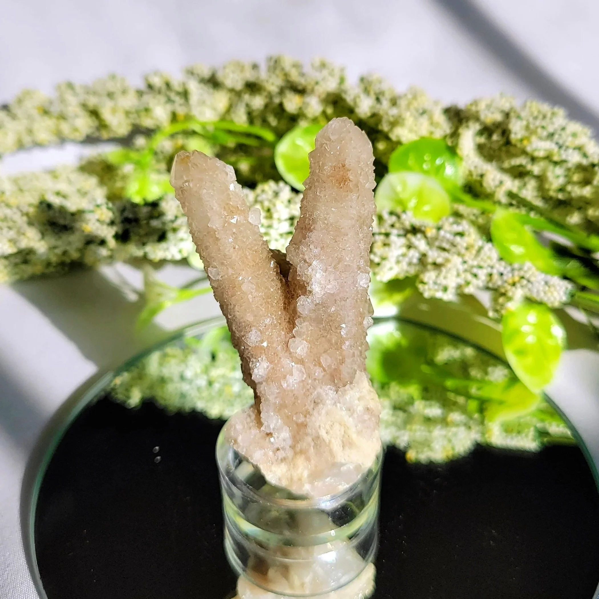 spirit quartz peace sign