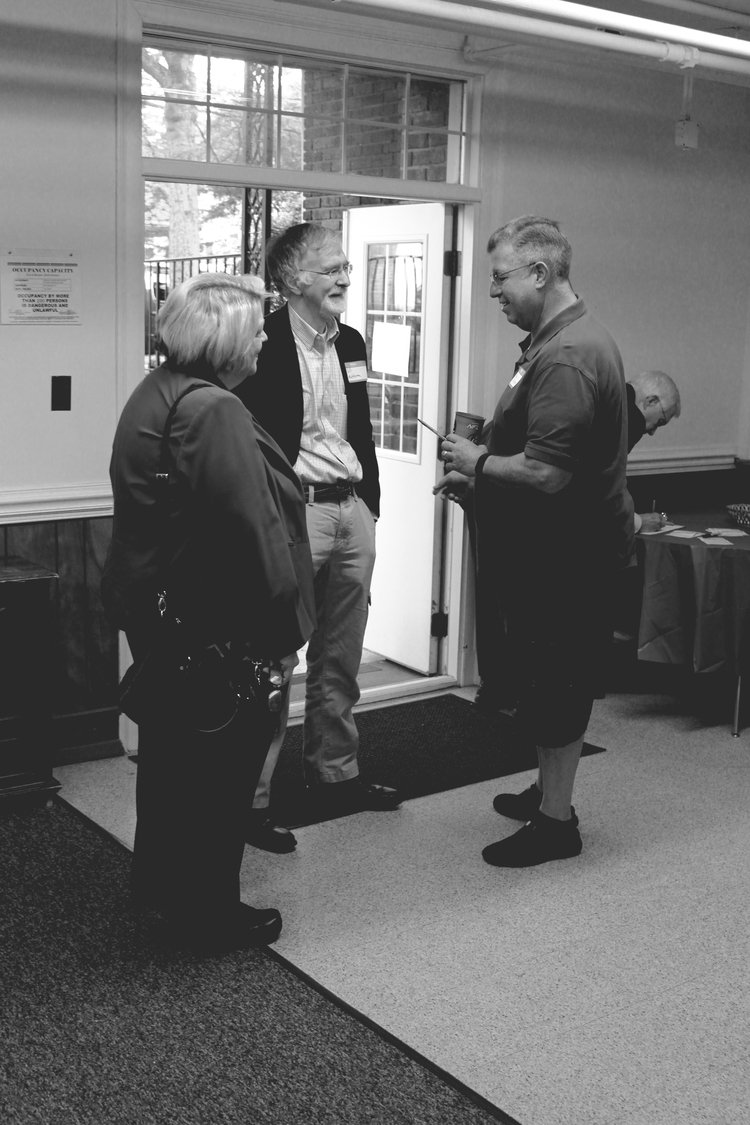 Methodist clergy and business leaders gather at Asbury UMC at 8 AM on a Wednesday morning