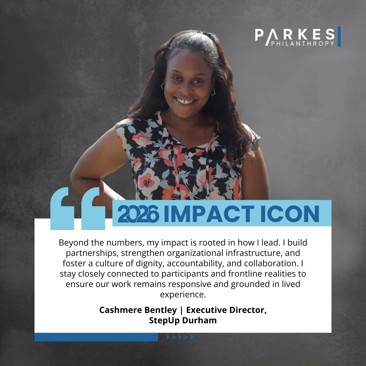 Honored to be featured on Parkes Philanthropy's Impact Icons