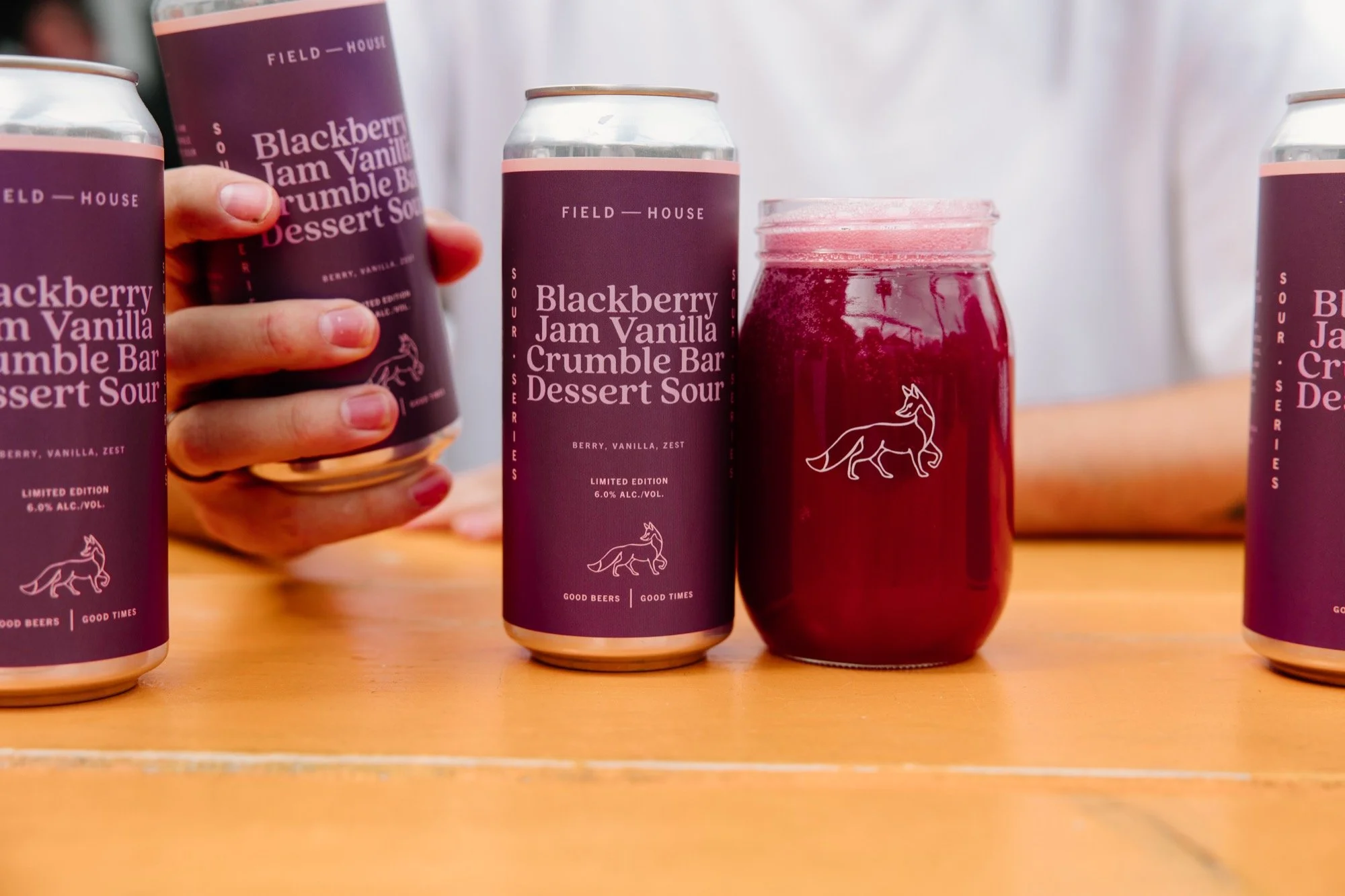 Blackberry Vanilla Jam Crumble Bar Dessert Sour 6.0%