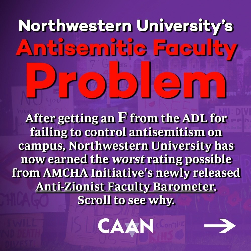 🚨Northwestern University’s faculty rated amongst worst in USA 🚨
@AMCHA_Initiative ‘s new Anti-Zionist Faculty Barometer gives @NorthwesternU the WORST possible rating of 5 (Extreme). This alarming score reflects key concerns:
⚠️ 76 fac