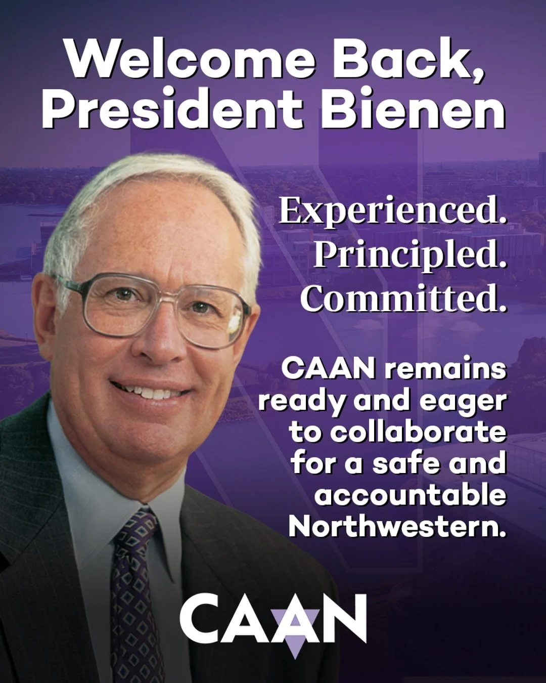 📢 Leadership Update at Northwestern
We warmly welcome back Henry S. Bienen as interim president of @NorthwesternU. With over three decades of dedicated service to this community, @NorthwesternPresident Bienen brings principled leadership, deep exp