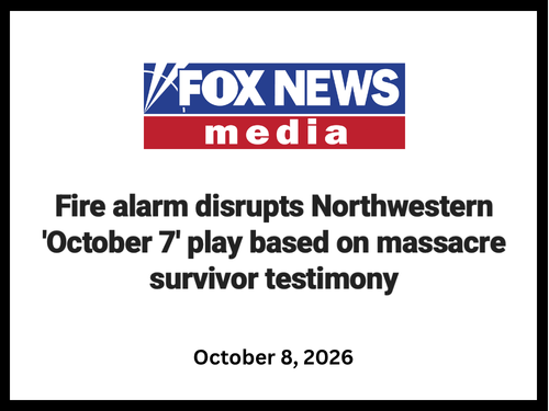 "The Coalition Against Antisemitism at Northwestern (CAAN) shared a statement on its website, saying that the timing of the alarm was particularly troubling because the 2023 massacre began amid rocket attacks and air raid sirens warning Israeli civil