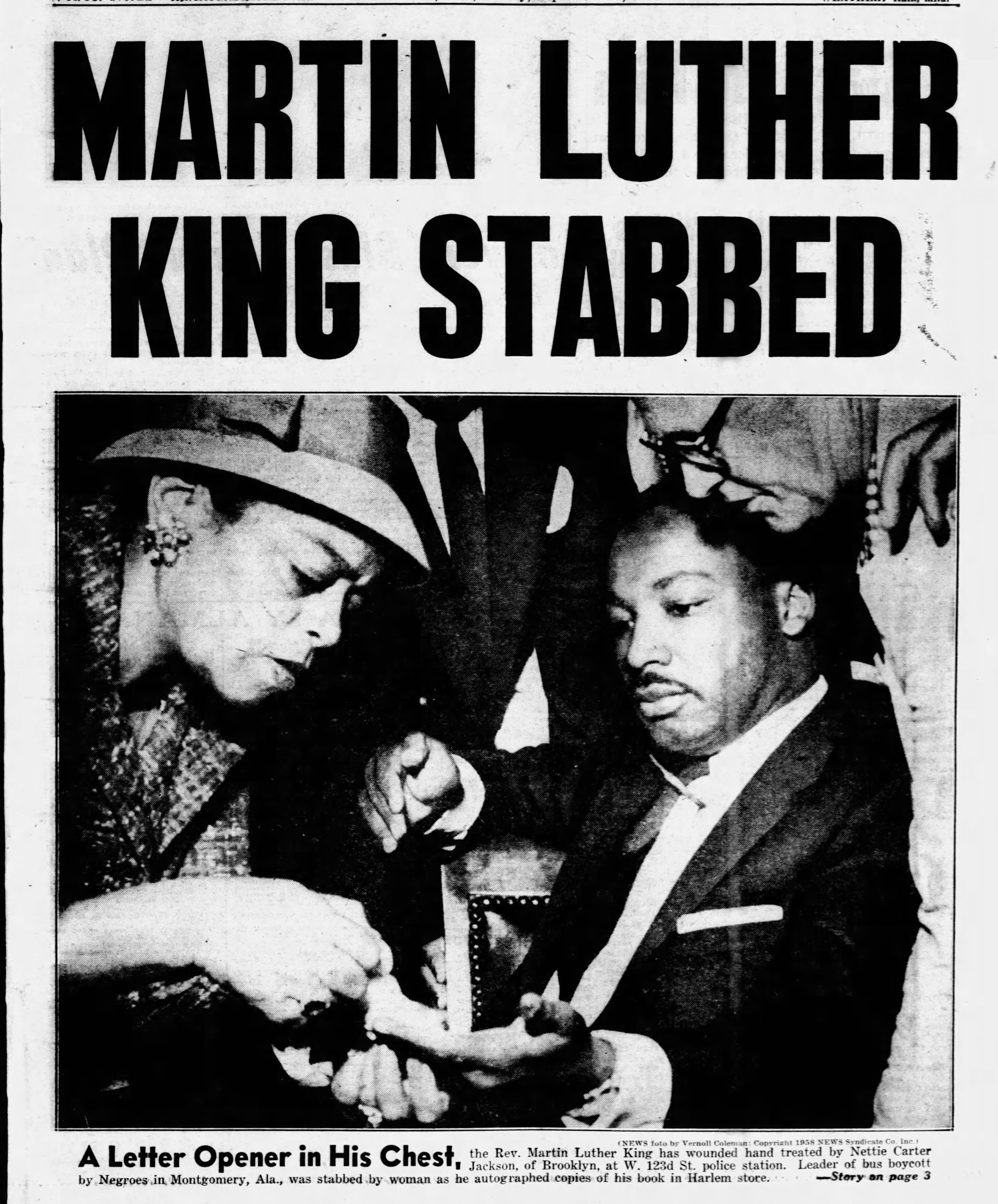 Headline:  King Stabbed